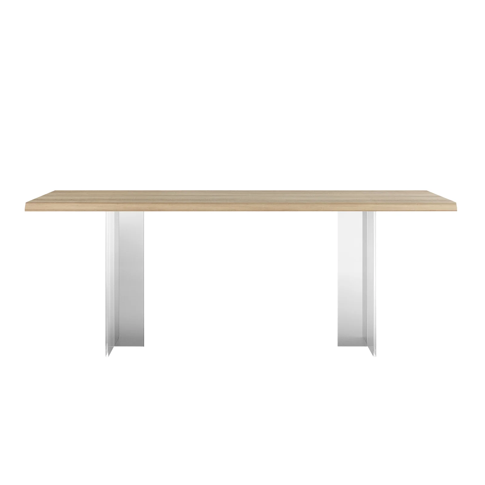 Bruno 200cm Acrylic Floating Dining Table in Natural