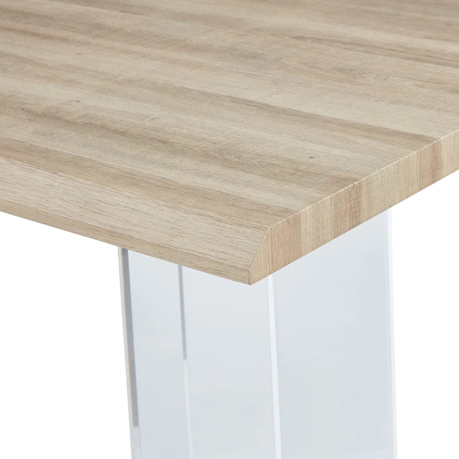 Bruno 200cm Acrylic Floating Dining Table in Natural - Image 7