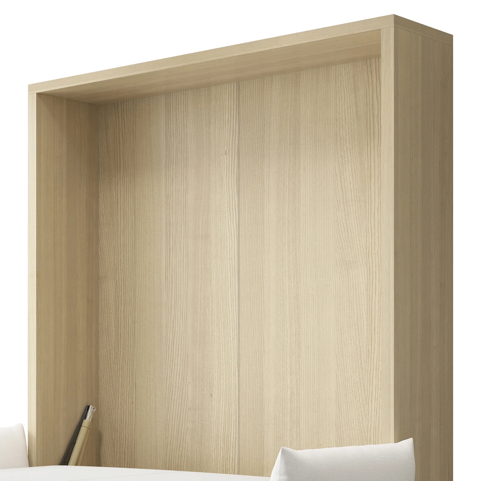Byron & Cybele Queen Wall Bed & Mattress Package in White - Image 14