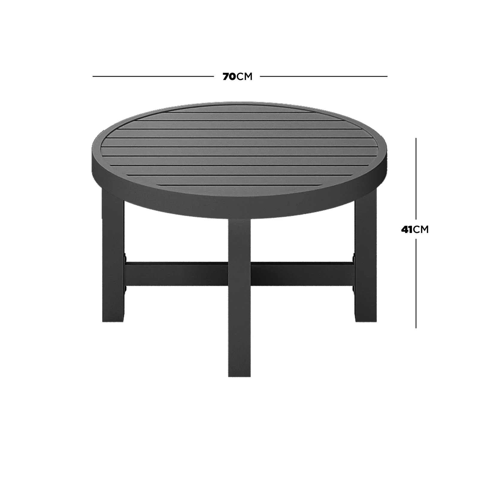 Callanna 5 Seater Curved Outdoor Lounge Set in Dark Grey - Image 10