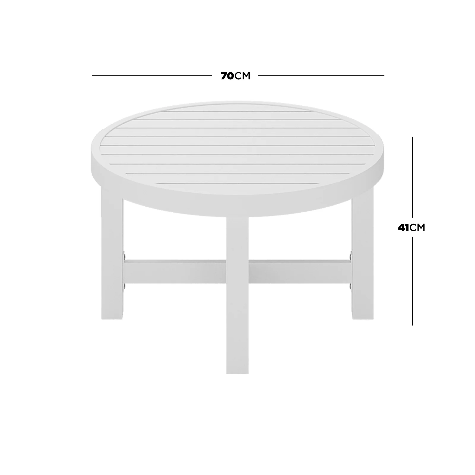 Callanna 5 Seater Round Outdoor Lounge Set in White - Image 11