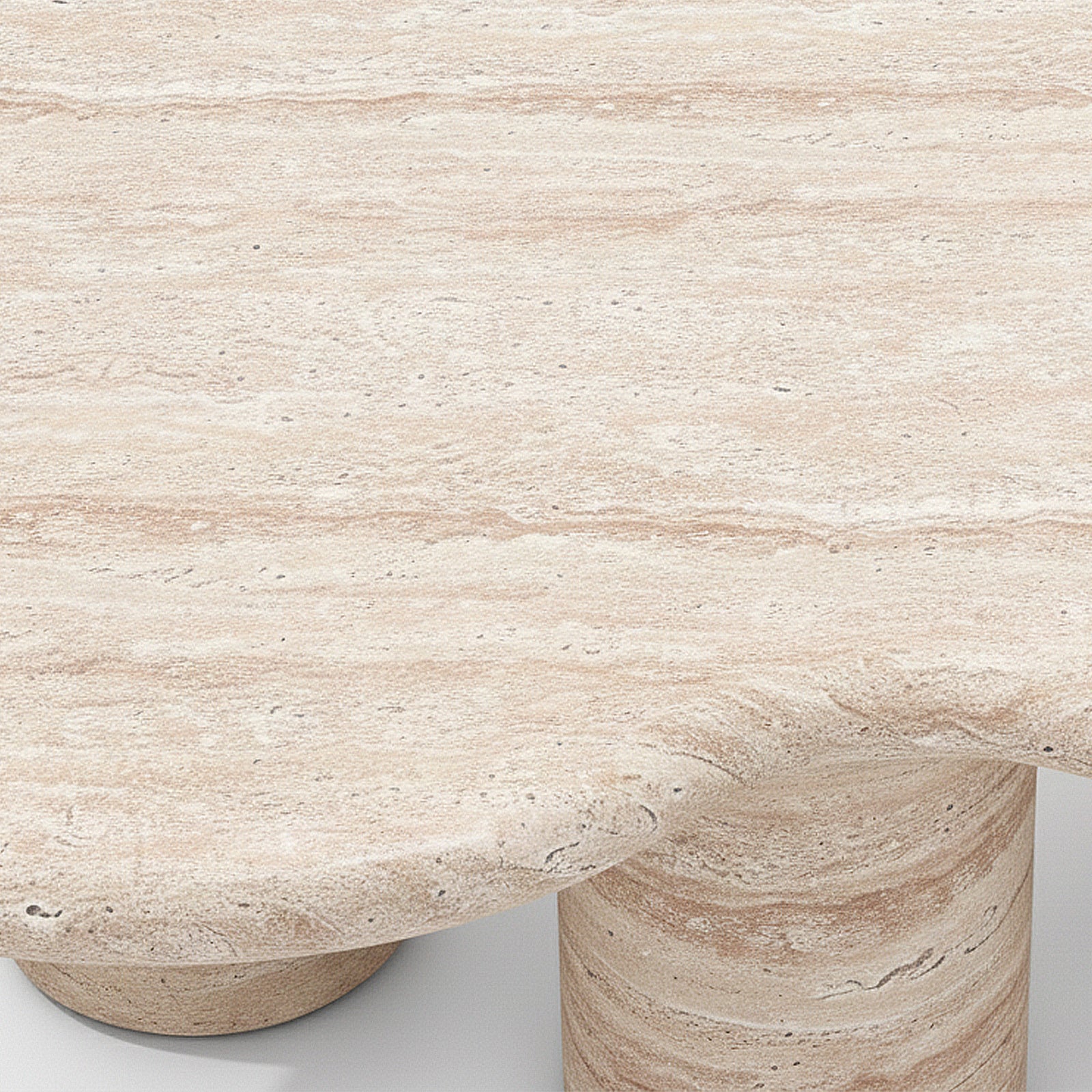 Calvon Cloud Coffee Table in Travertine - Image 3