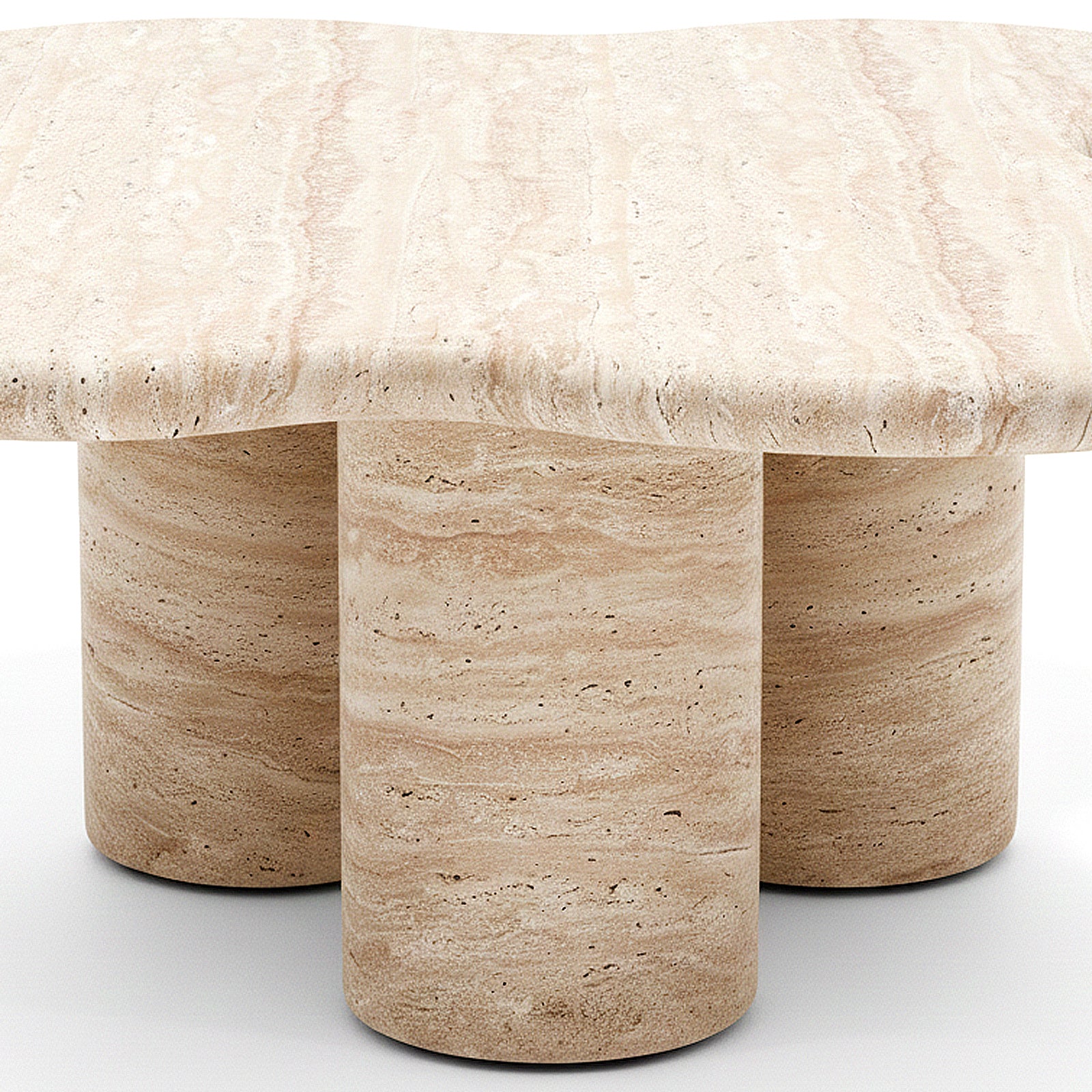 Calvon Cloud Coffee Table in Travertine - Image 4
