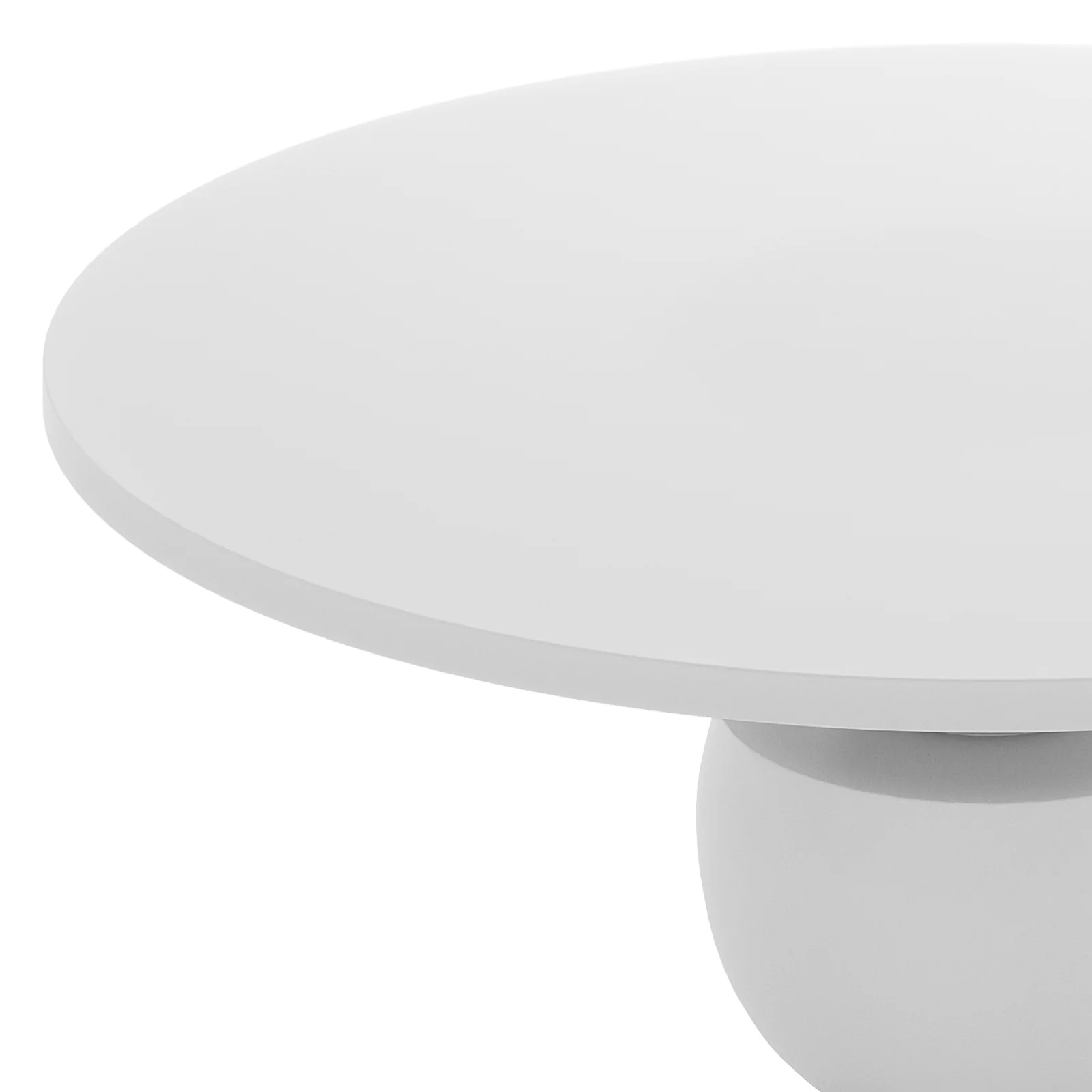 Carmen 120cm Round Concrete Dining Table in White - Image 6