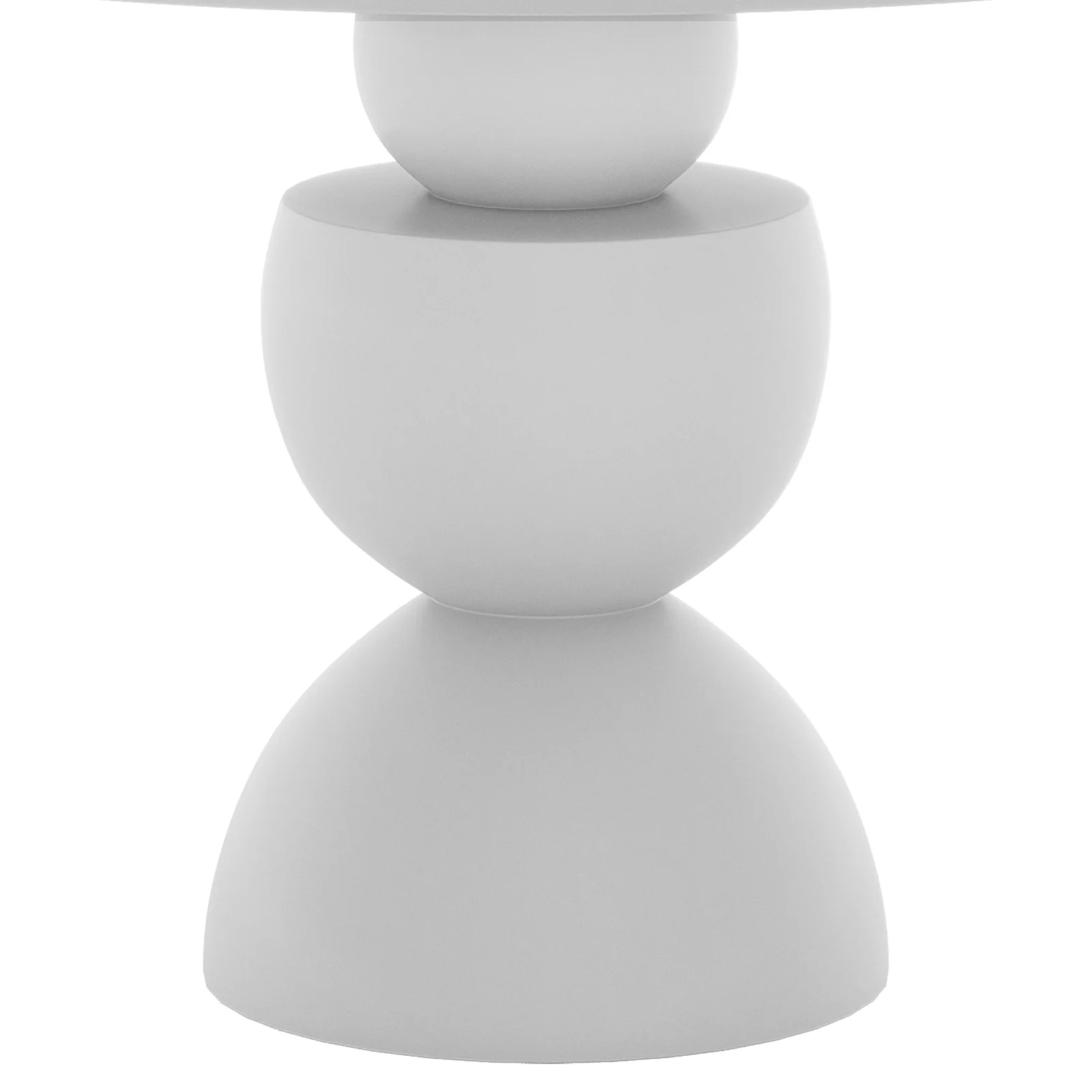 Carmen 120cm Round Concrete Dining Table in White - Image 8