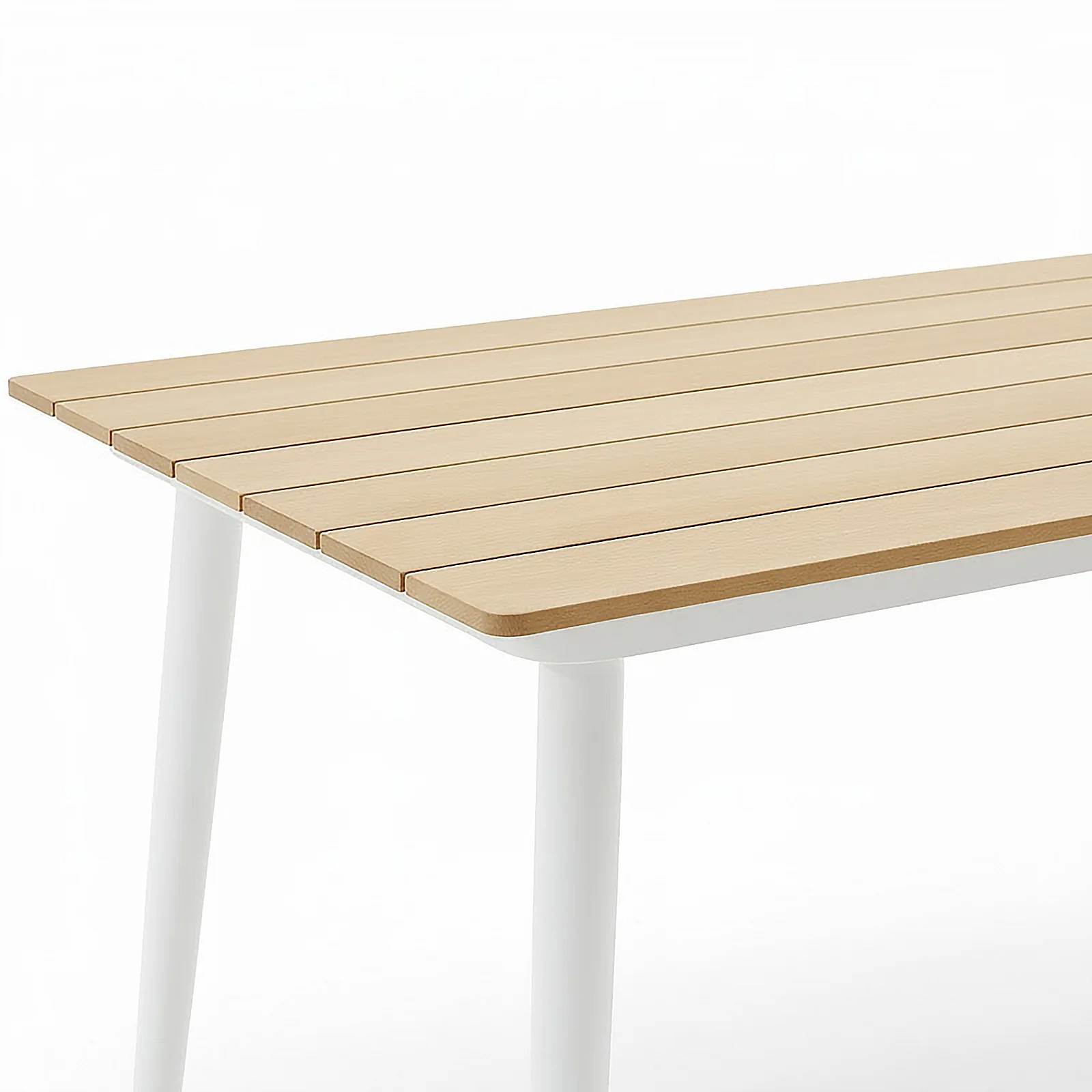 Casara 7 Piece Outdoor Dining Set in White & Beige - Image 9