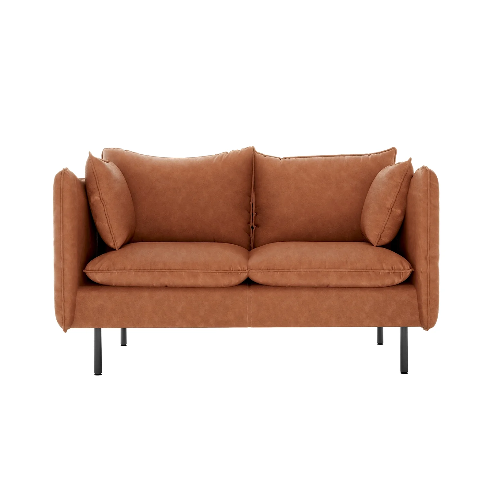 Cassian 6 Seater PU Leather Sofa Set in Mocha - Image 9