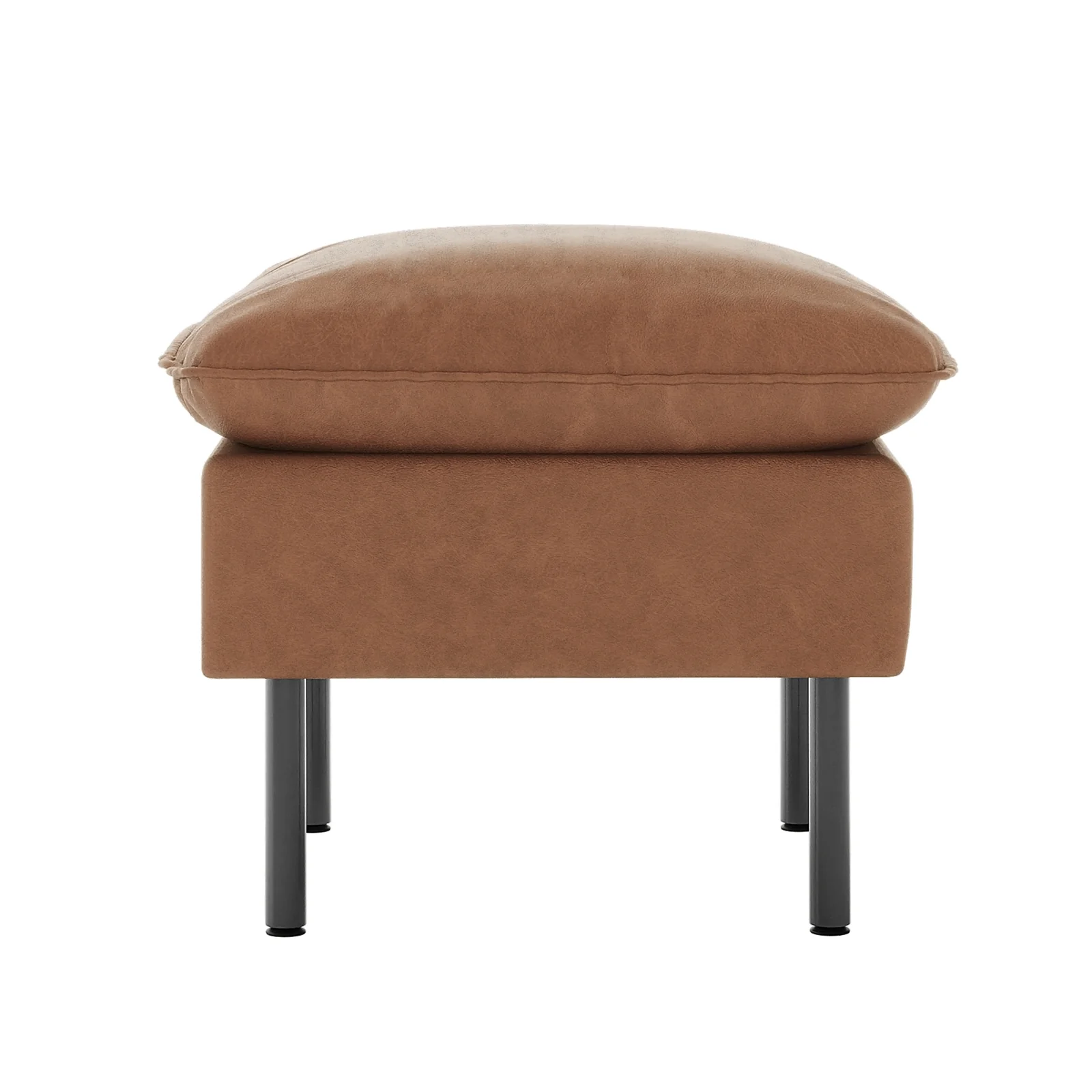 Cassian 7 Seater PU Leather Sofa Set in Chocolate Brown - Image 14