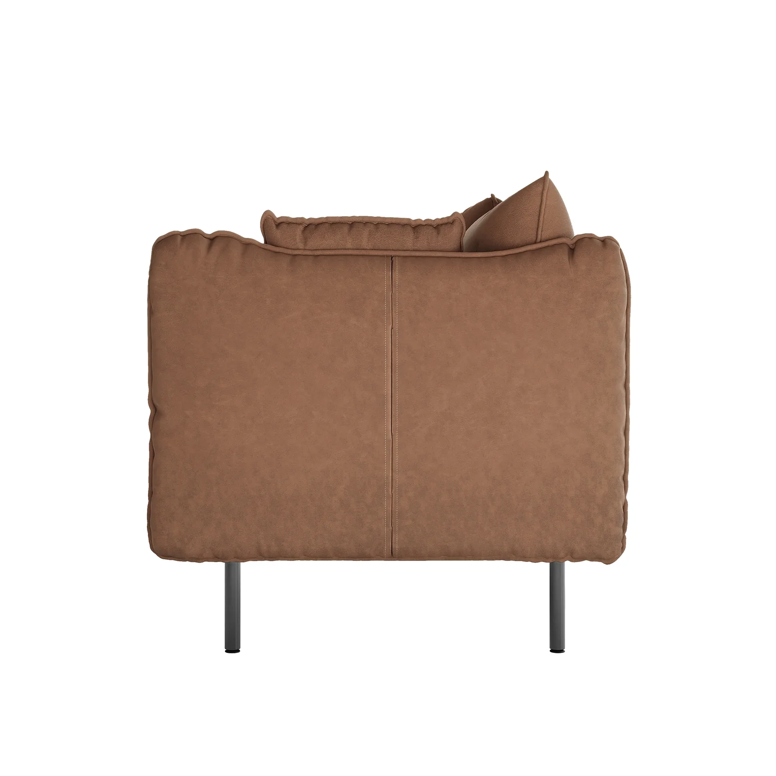 Cassian 7 Seater PU Leather Sofa Set in Chocolate Brown - Image 17
