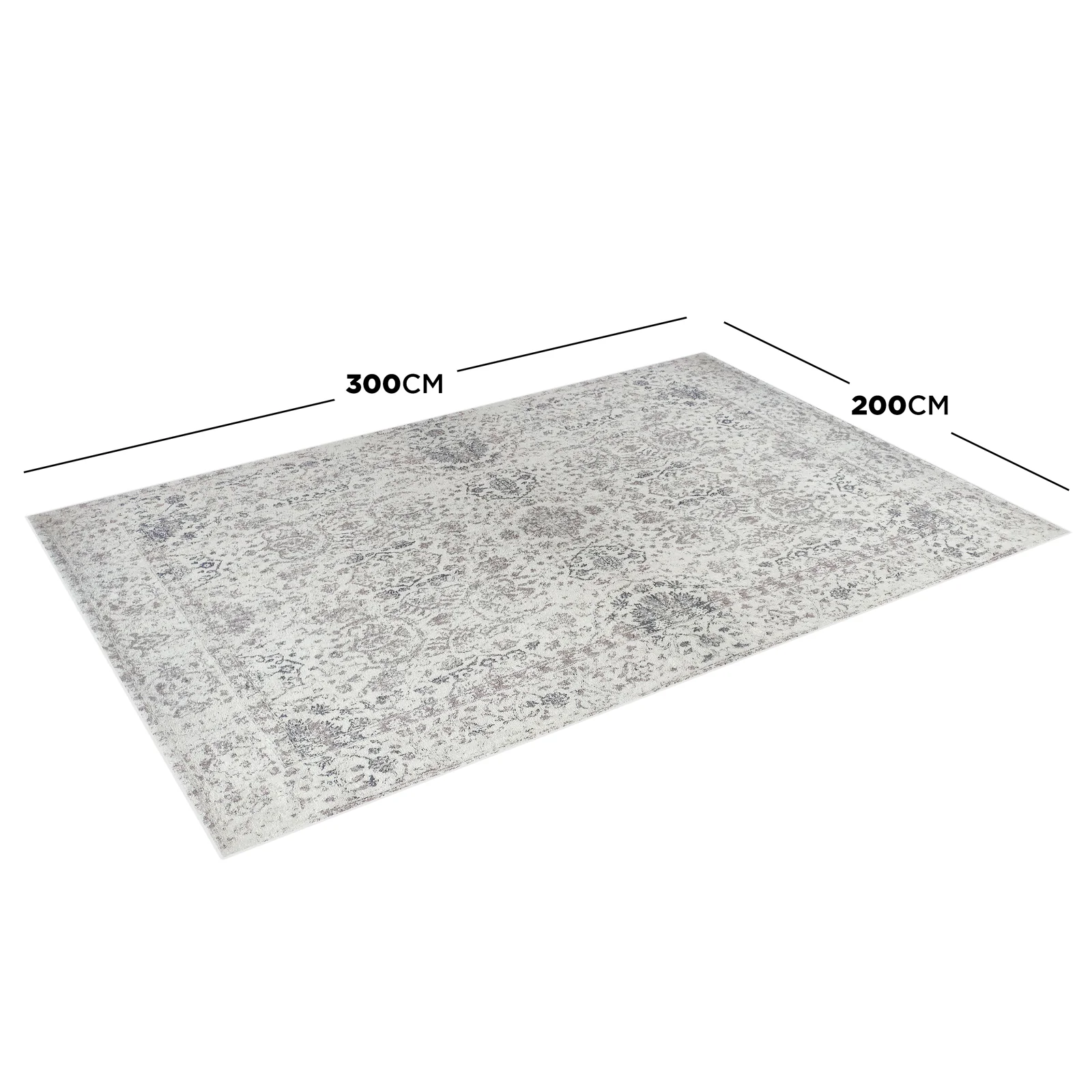 Cesco 200x300cm Polyester Persian Printed Indoor Floor Rug - Image 3