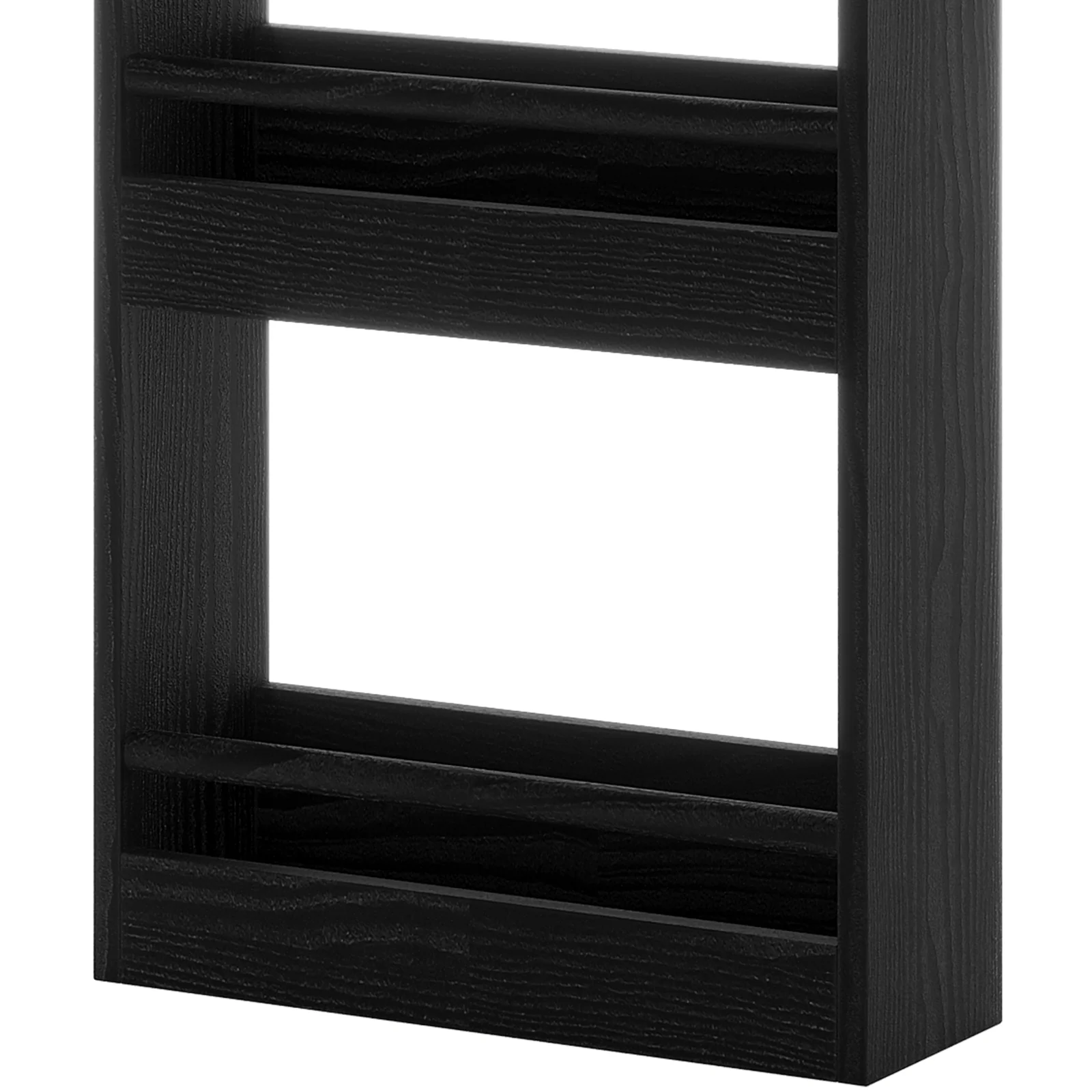 Chastor 100cm Hardwood Slim Storage Spice Rack in Black - Image 8