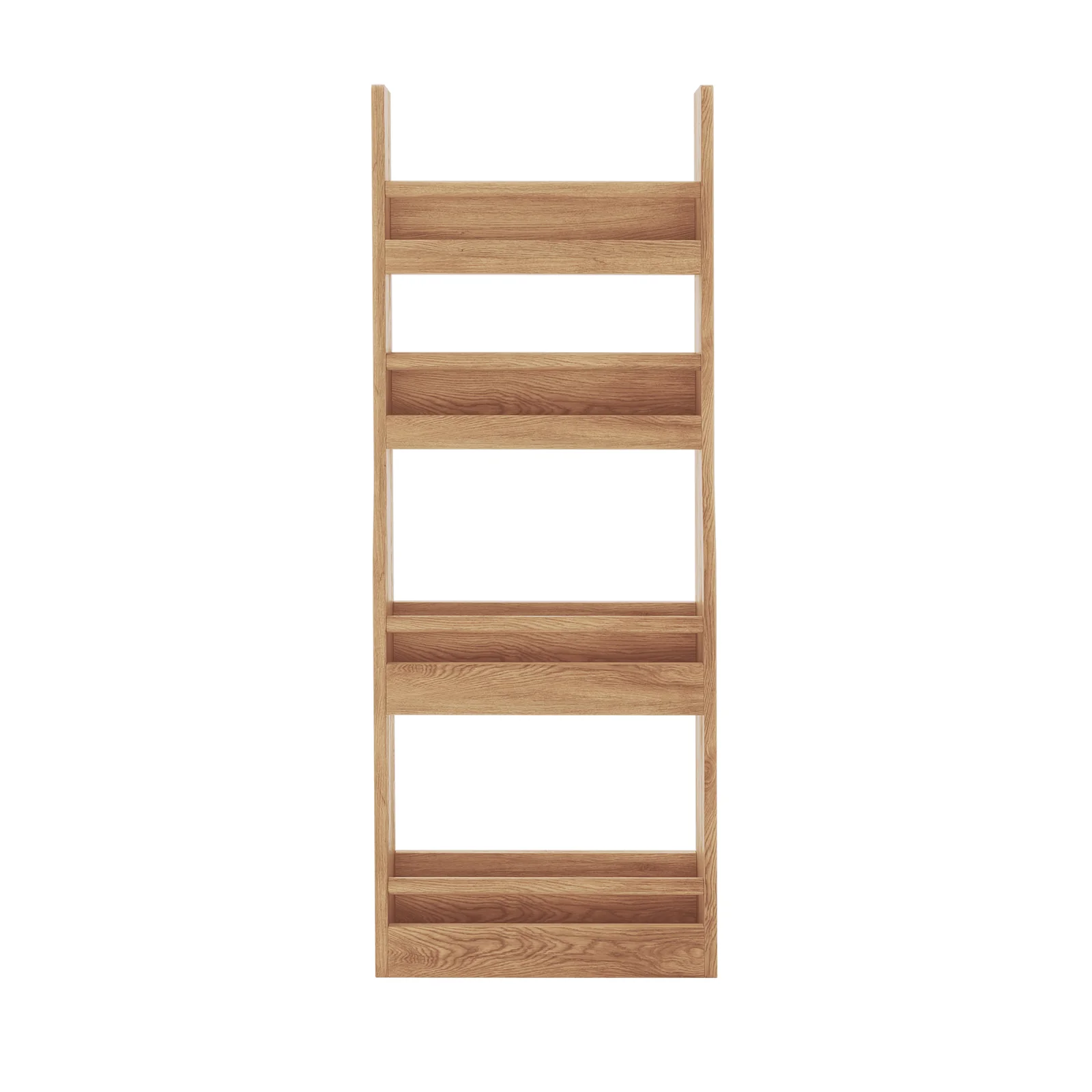 Chastor 100cm Hardwood Slim Storage Spice Rack in Natural - Image 4