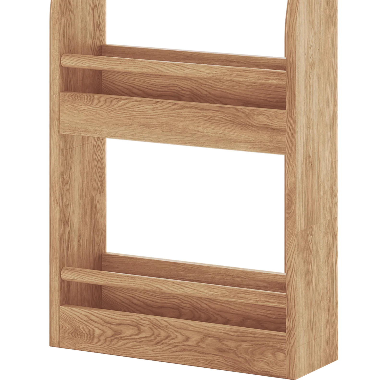 Chastor 100cm Hardwood Slim Storage Spice Rack in Natural - Image 8