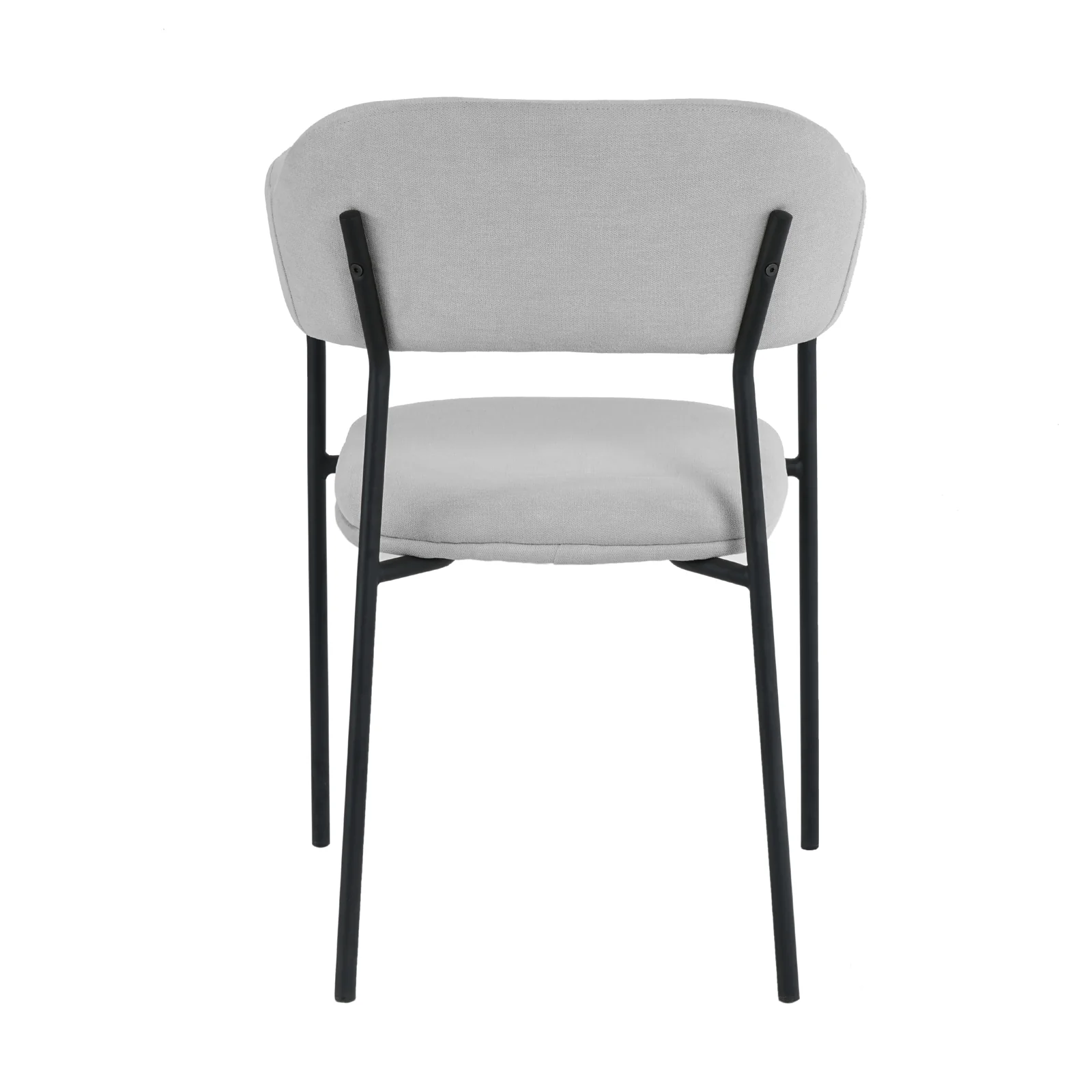 Clavin Fabric Dining Chair Set of 2 in Light Grey - Image 8