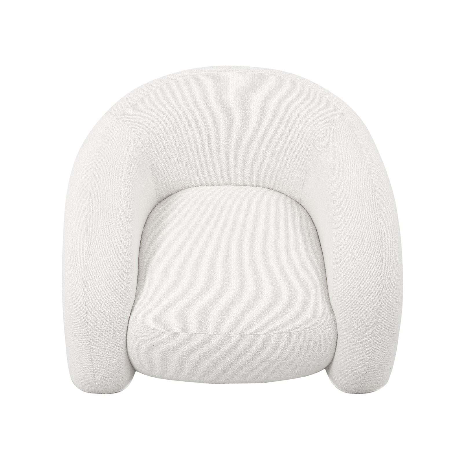 Clioz 4-Seater Curved Boucle Lounge in Eggshell White - Image 21