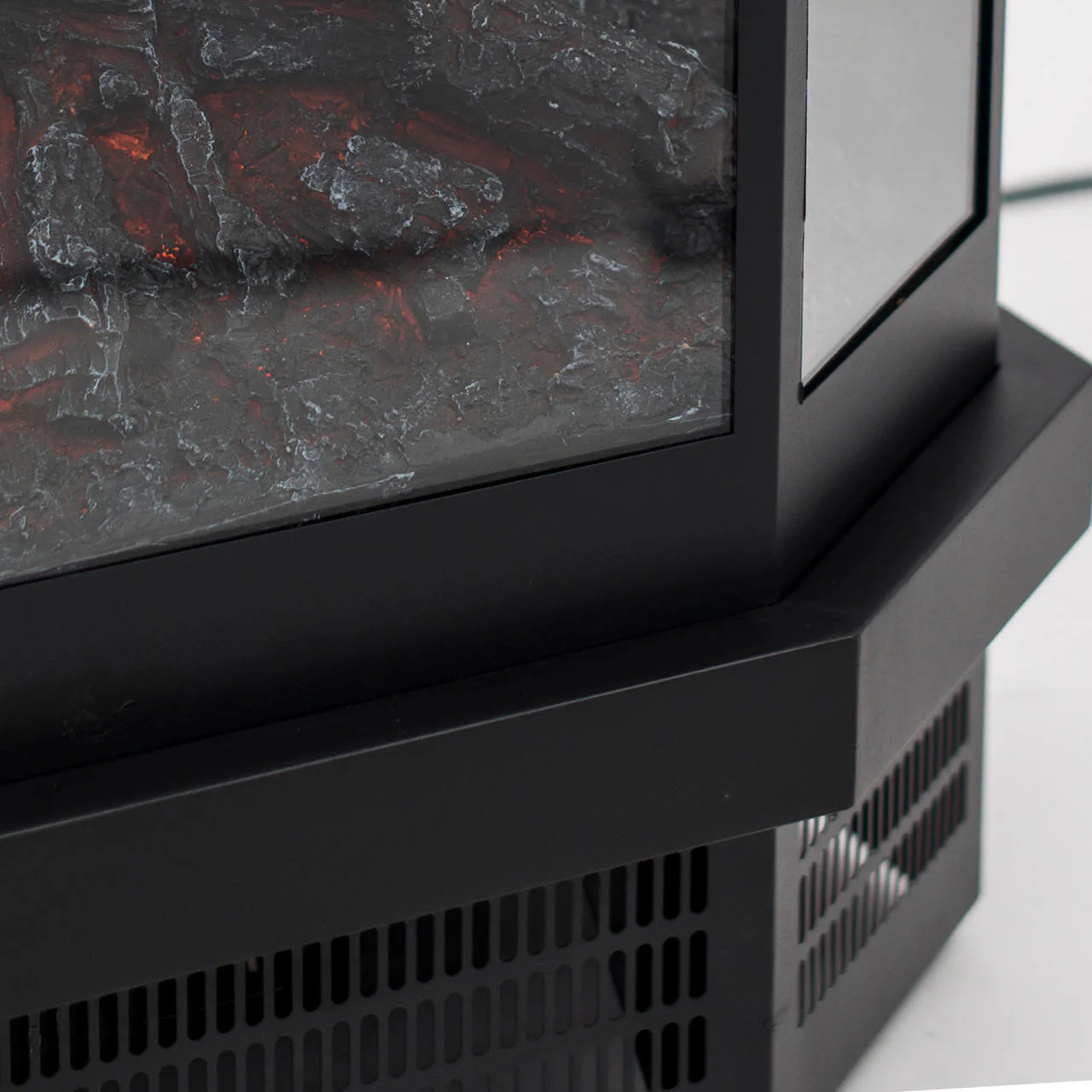 Colorado1500W Free Standing LED Electric Fireplace in Black - Image 6