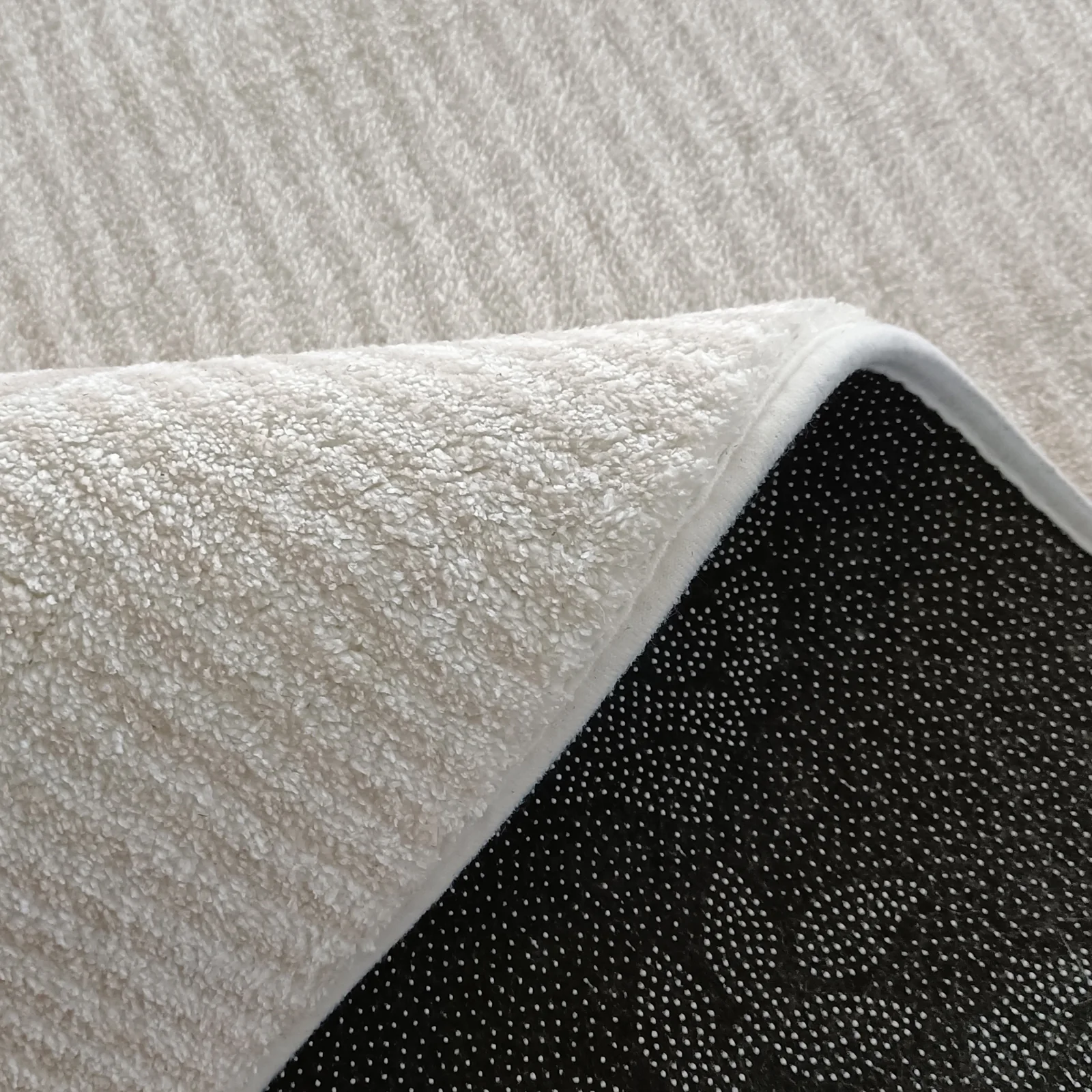 Colton 2 Seater Sofa with Rug in Cream White Fabric - Image 9