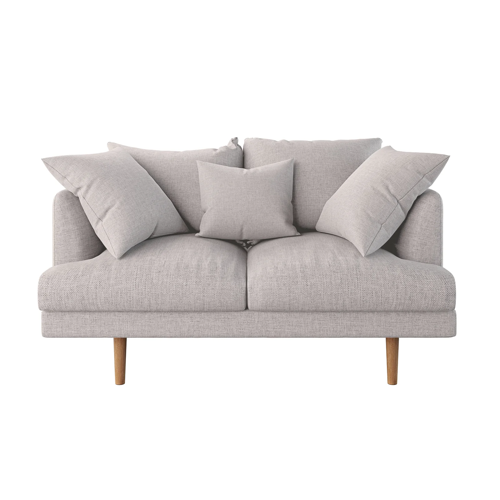 Colton 5-Seater Fabric Sofa in Stone - Image 9