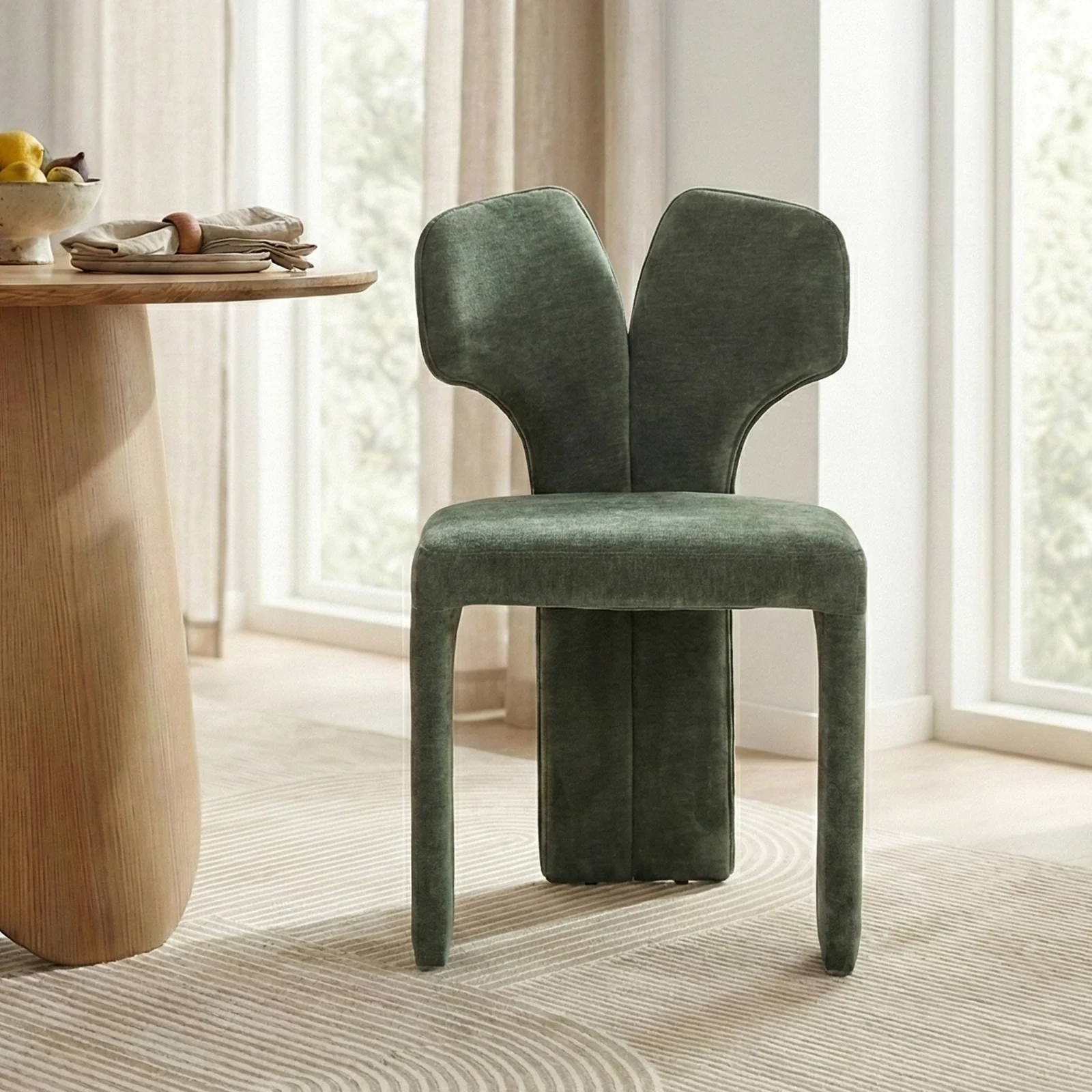 Corin Butterfly Dining Chair in Deep Forest Green (Set of 2) - Image 7