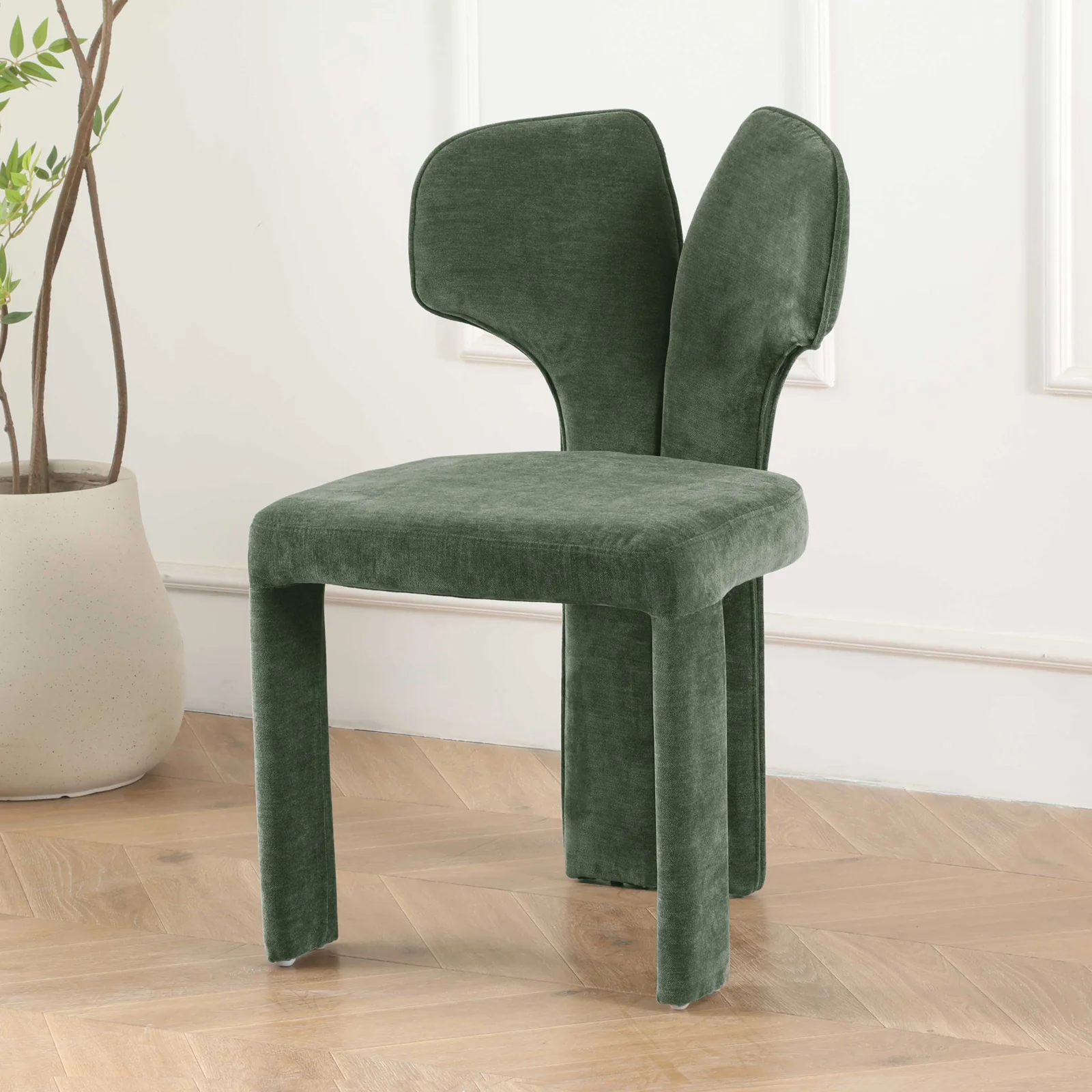 Corin Butterfly Dining Chair in Deep Forest Green (Set of 2) - Image 9