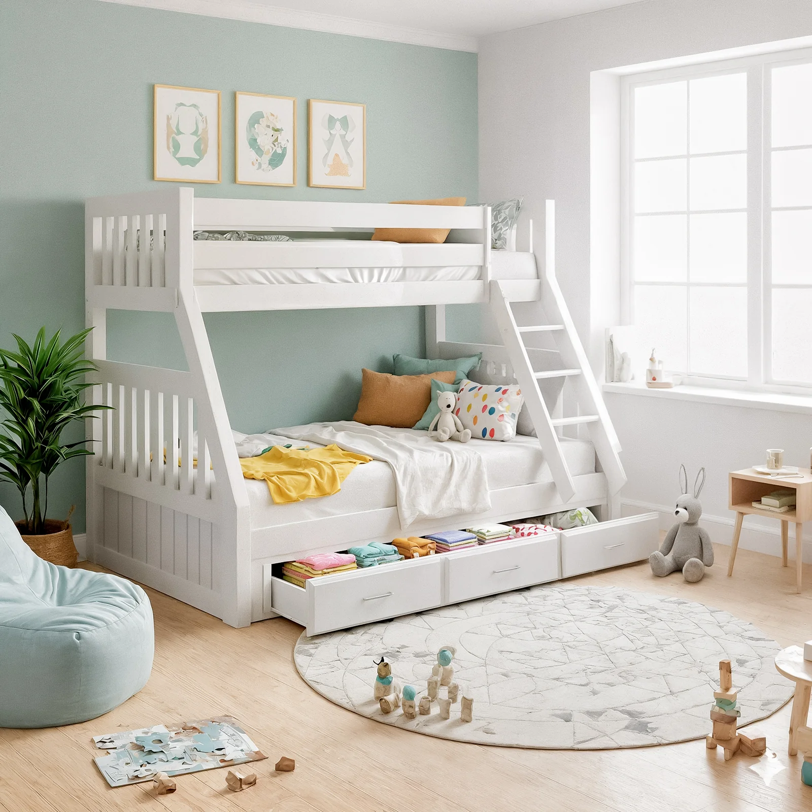 Cornelia Smart Deluxe Triple Bunk & Mattress Bundle - Image 2