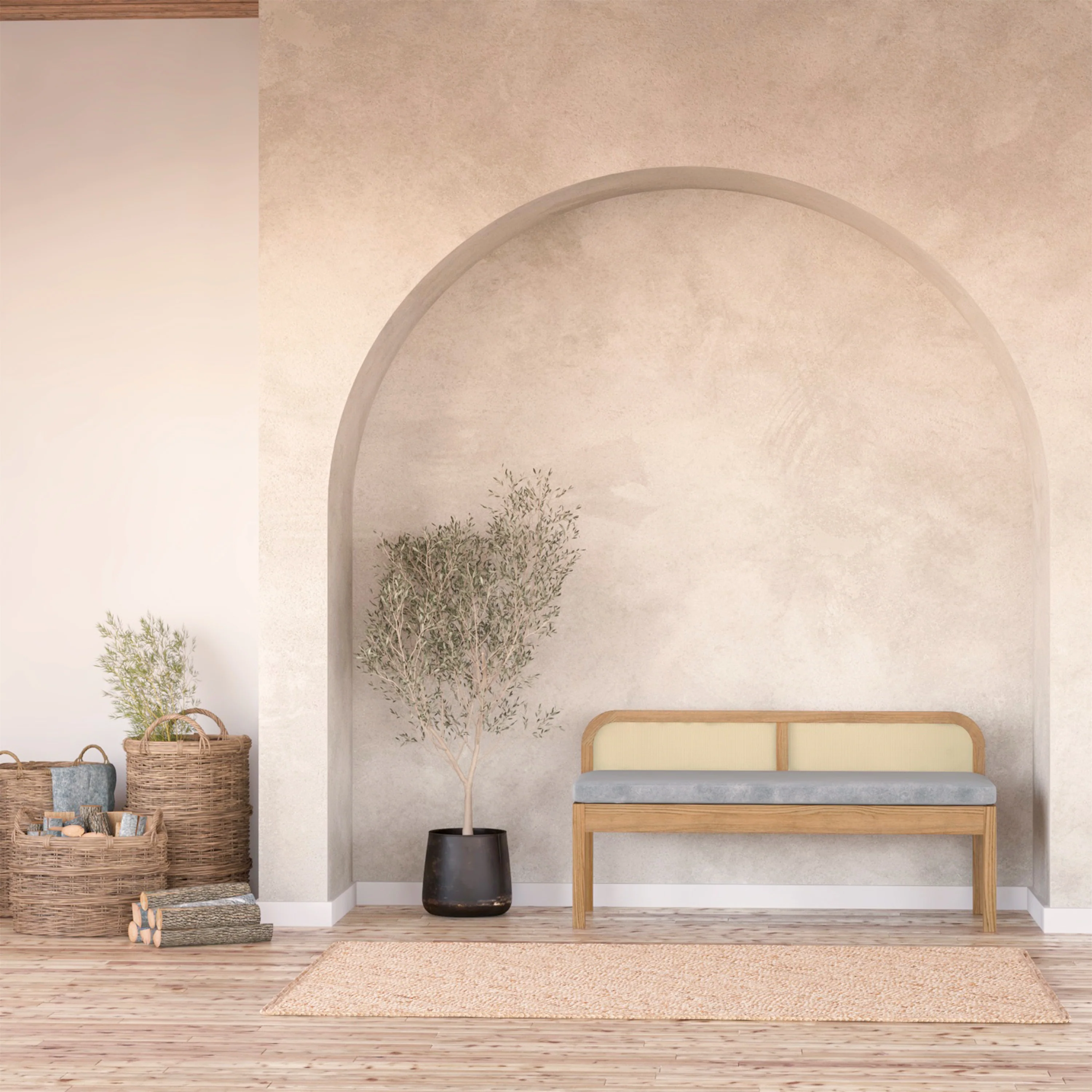 Dana 120cm Solid Oak Hardwood Bench in Natural - Image 3