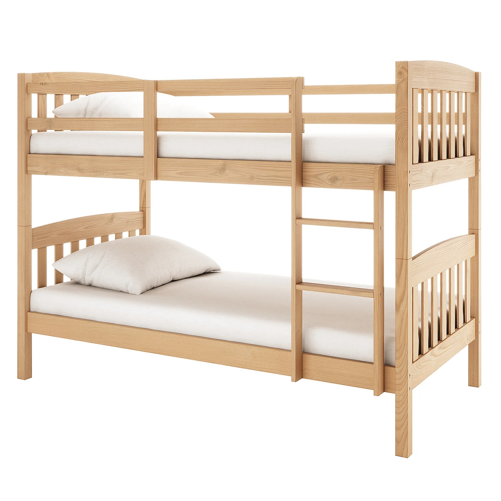 Dante 2-in-1 Solid Pine Twin Single Bunk Bed in Natural