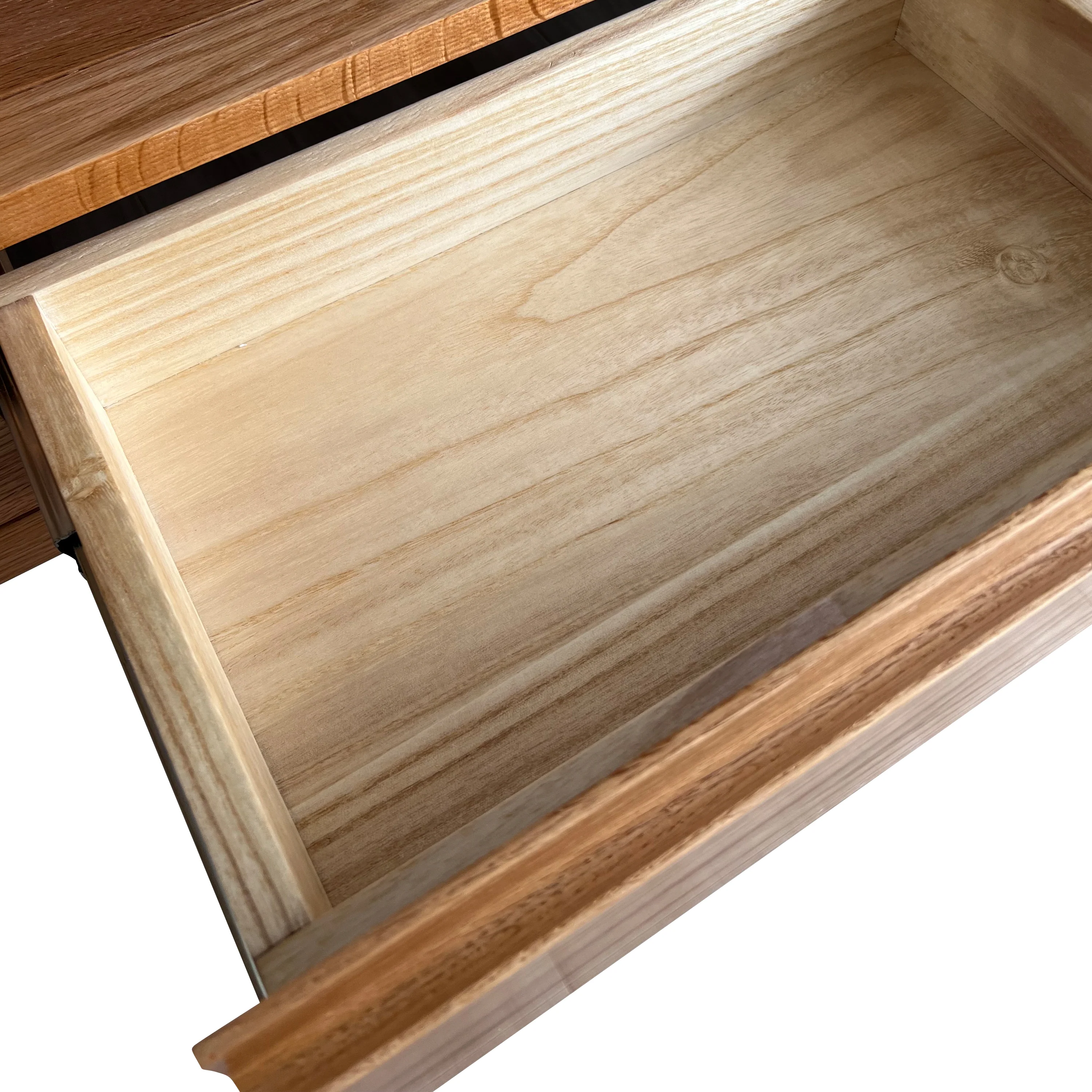 Daphne 200cm Hardwood American Oak TV Unit in Natural - Image 12