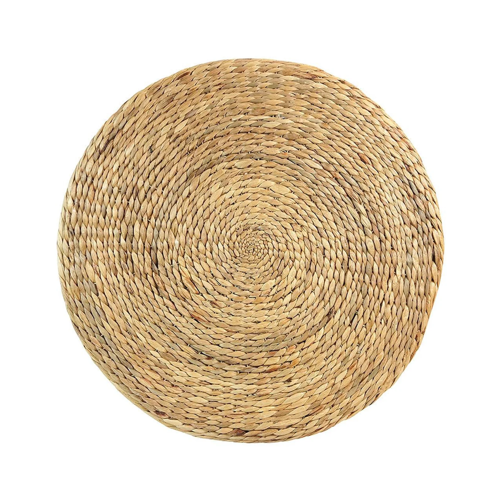 Darcey 75cm Water Hyacinth Ottoman in Natural - Image 6