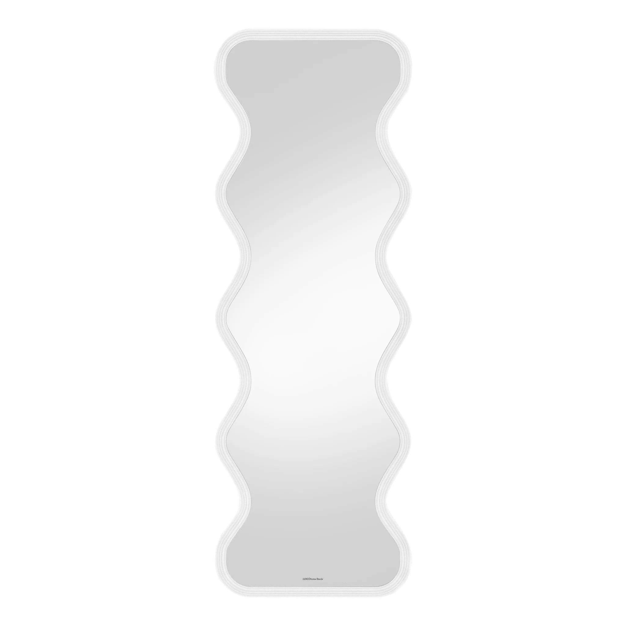 Davor 160cm Organic Waves Full Length LED Mirror in White - Image 8