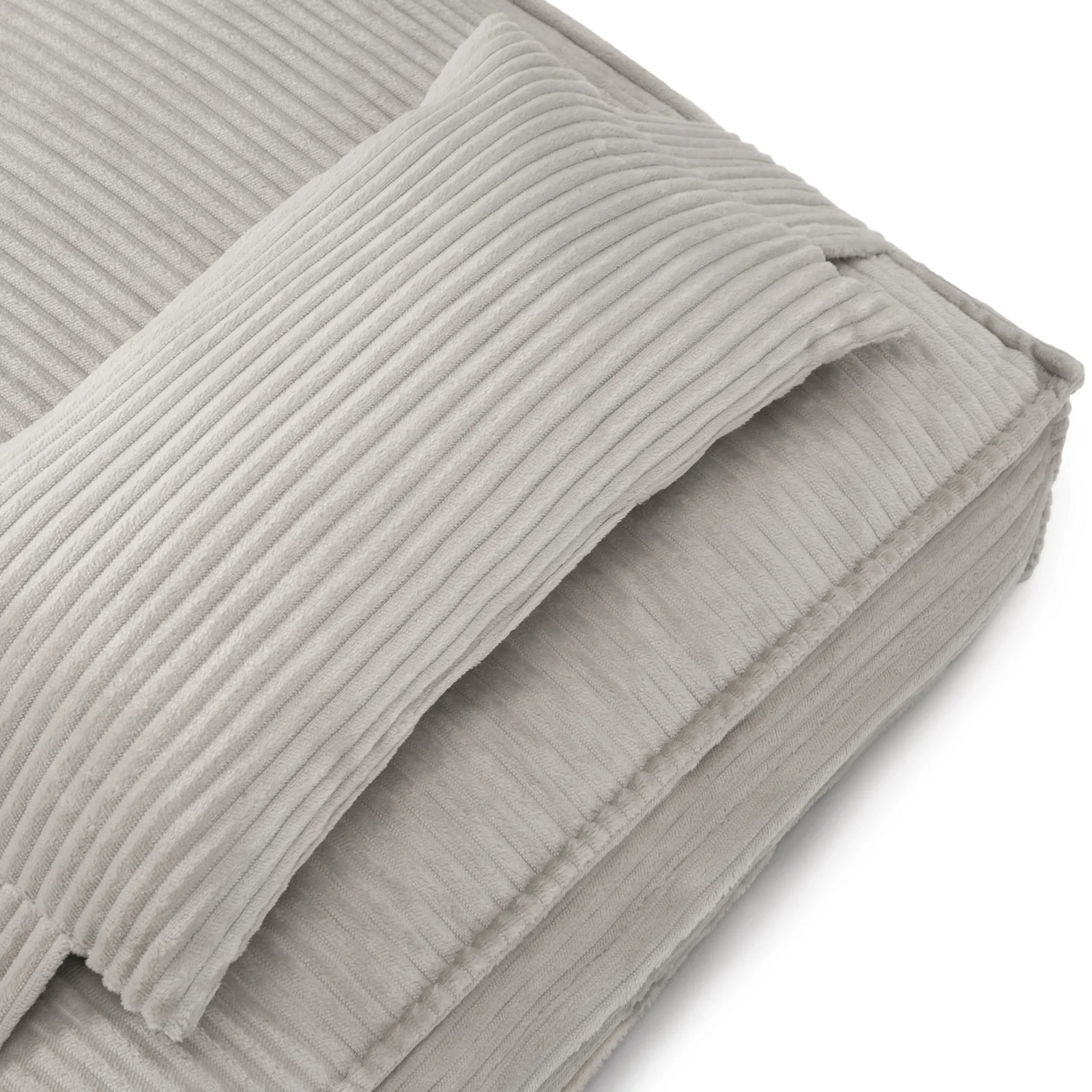 Dax Extra Large Corduroy Dog Bed in Grey - Image 5