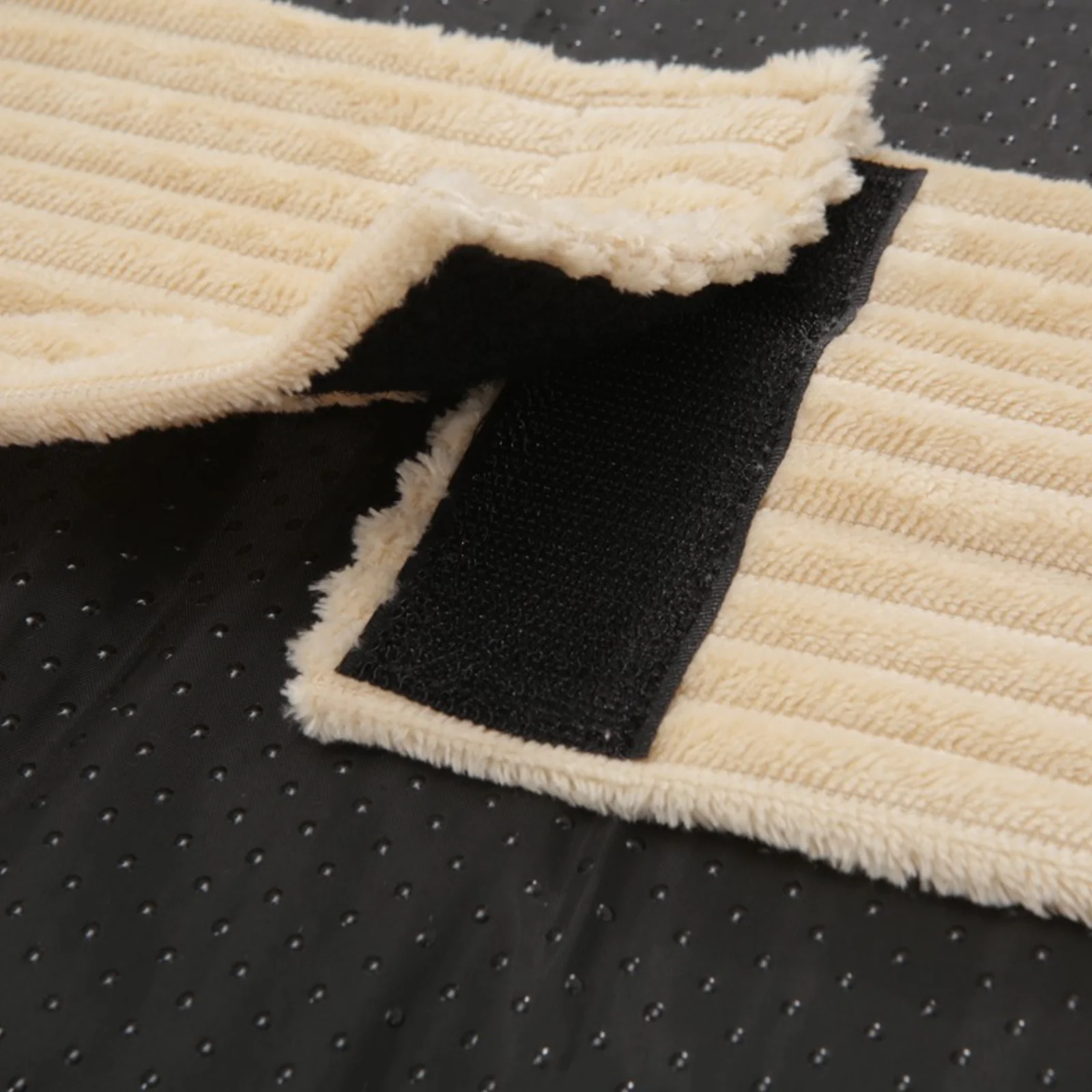 Dax Medium Corduroy Soft Support Pet Bed in Beige - Image 8