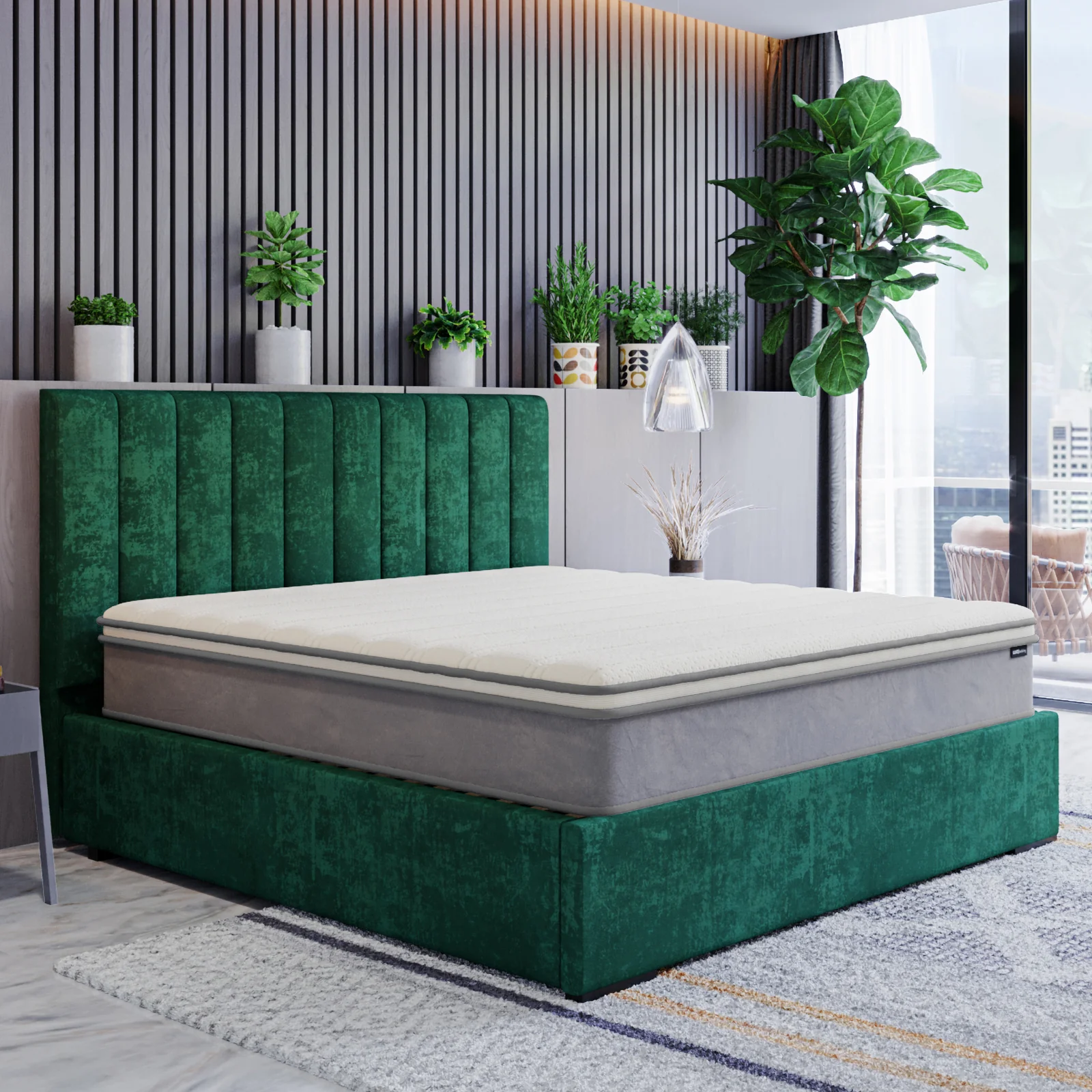Delia King 28cm Euro Top Latex Mattress in Medium Firm - Image 3