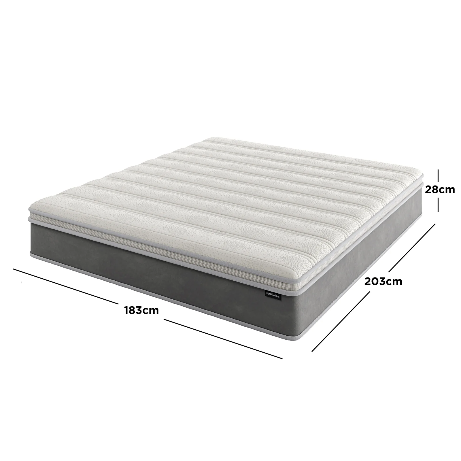 Delia King 28cm Euro Top Latex Mattress in Medium Firm - Image 8