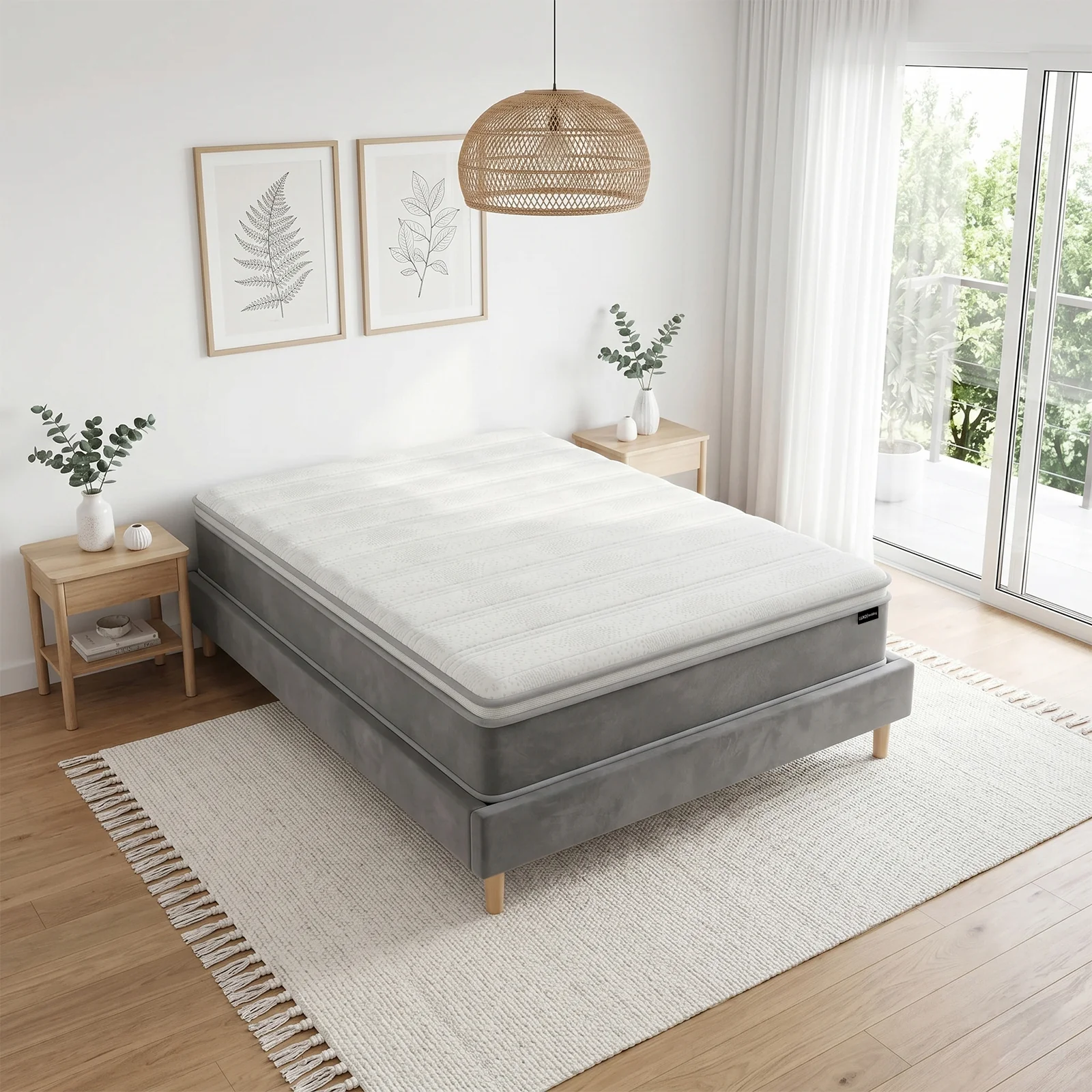 Delia Queen 28cm Euro Top Latex Mattress in Medium Firm - Image 2