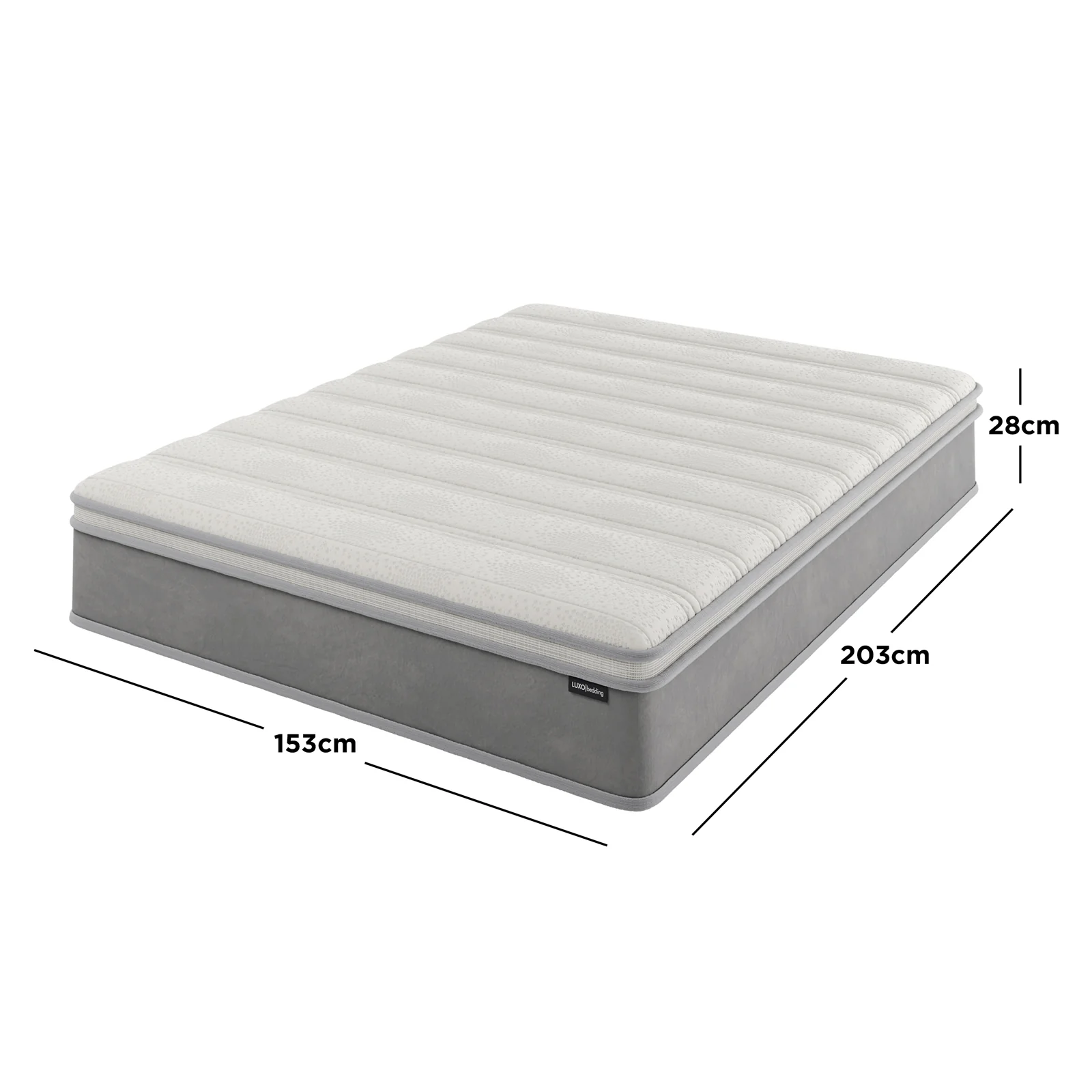 Delia Queen 28cm Euro Top Latex Mattress in Medium Firm - Image 8