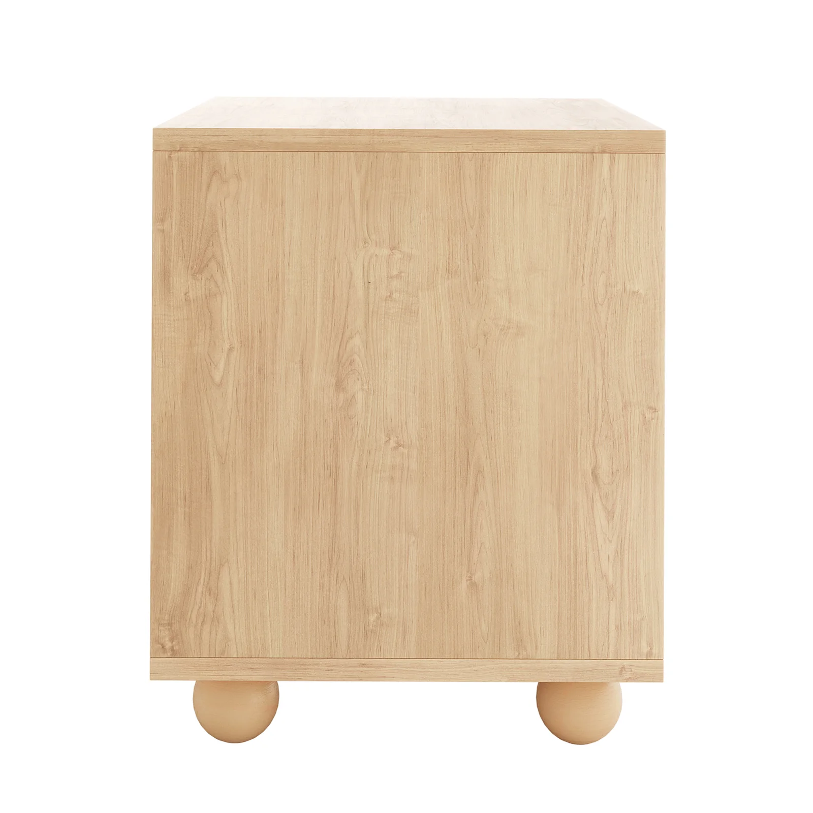 Dialga 45cm Rattan Bedside Table with Storage in Natural - Image 4