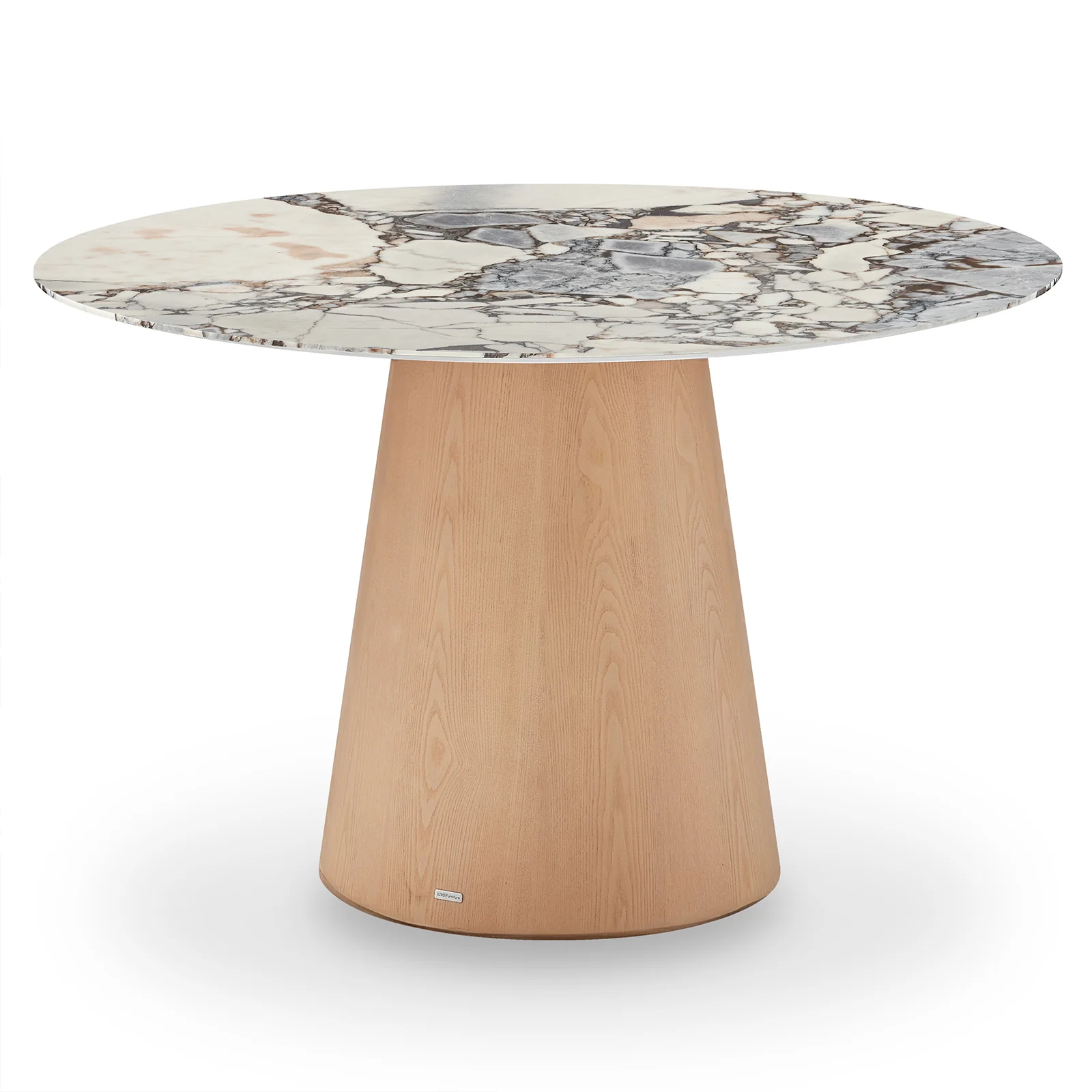 Dina 120cm Round Dining Table in Real Blue Galaxy Marble