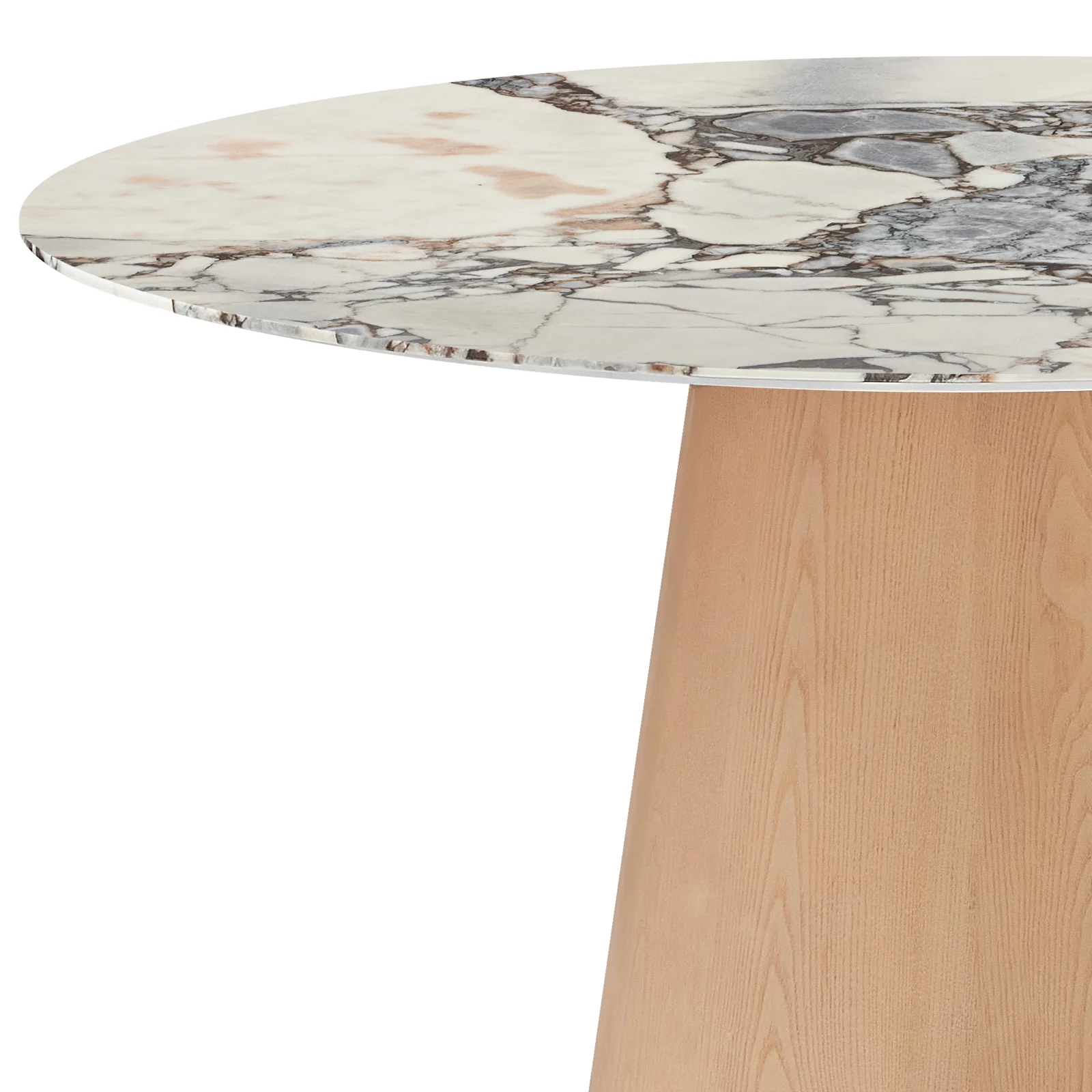 Dina 120cm Round Dining Table in Real Blue Galaxy Marble - Image 4