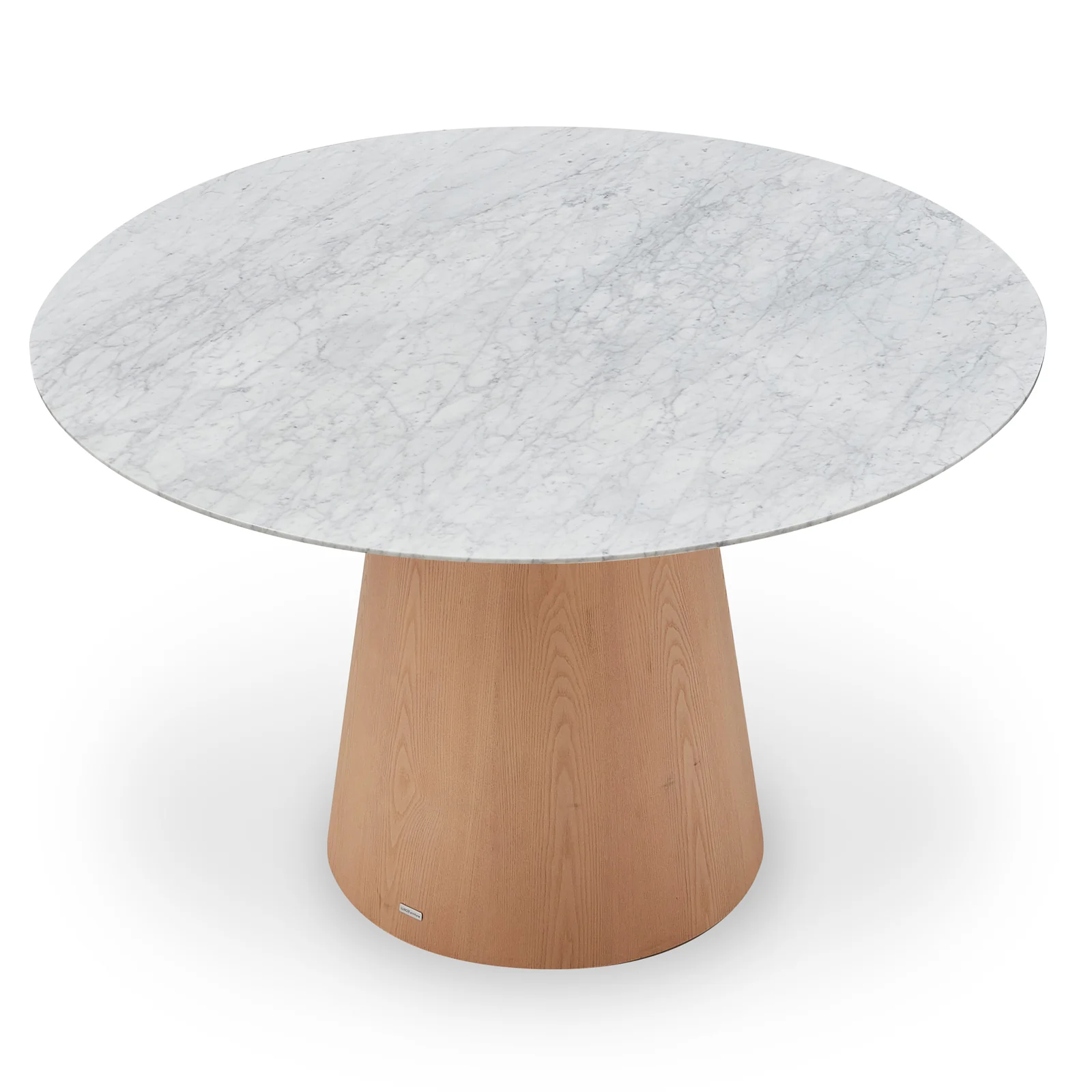 Dina 120cm Round Dining Table in Real Carrara Marble - Image 11