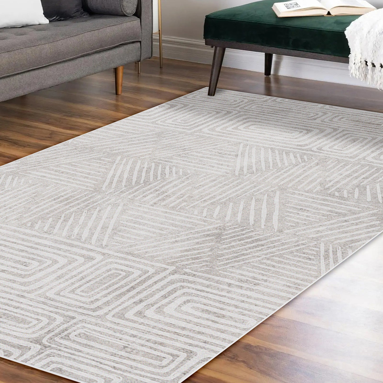 Duved 200x300cm Large Contemporary Indoor Floor Rug - Image 2