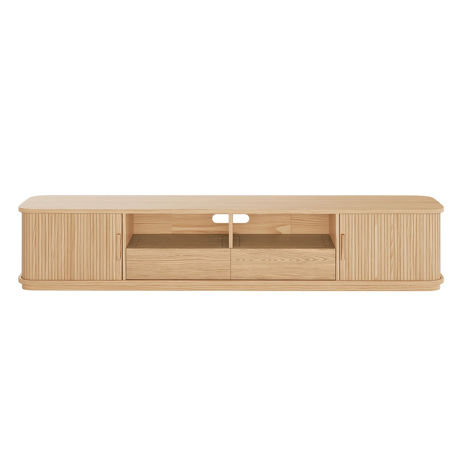 Eddie 200cm Amercian Oak TV Unit with Storage