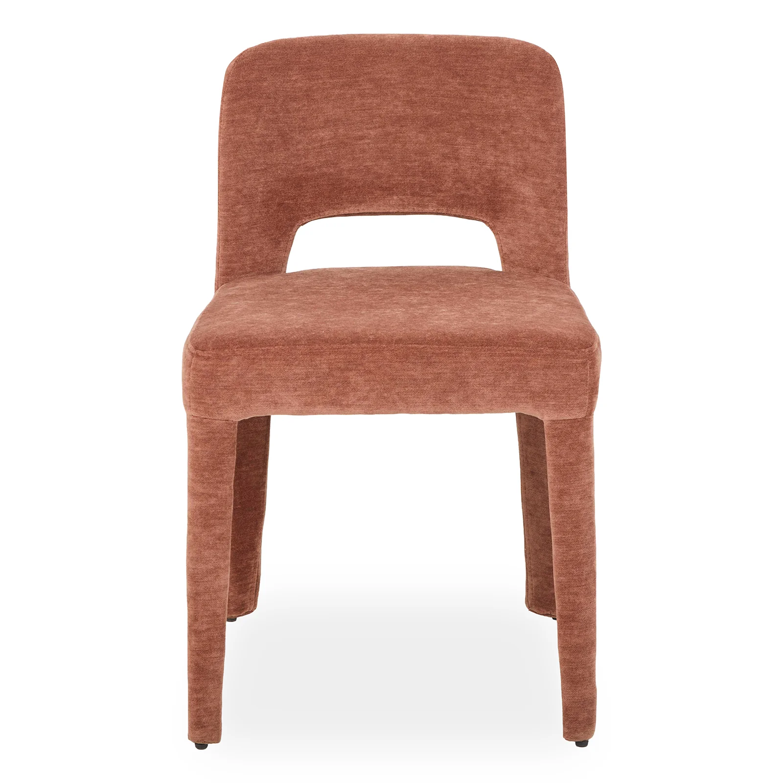 Edris Upholstered Leg Dining Chair in Terracotta (Set of 2) - Image 10