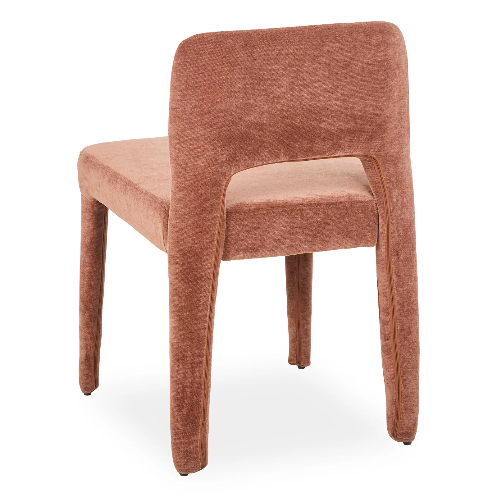 Edris Upholstered Leg Dining Chair in Terracotta (Set of 2) - Image 12