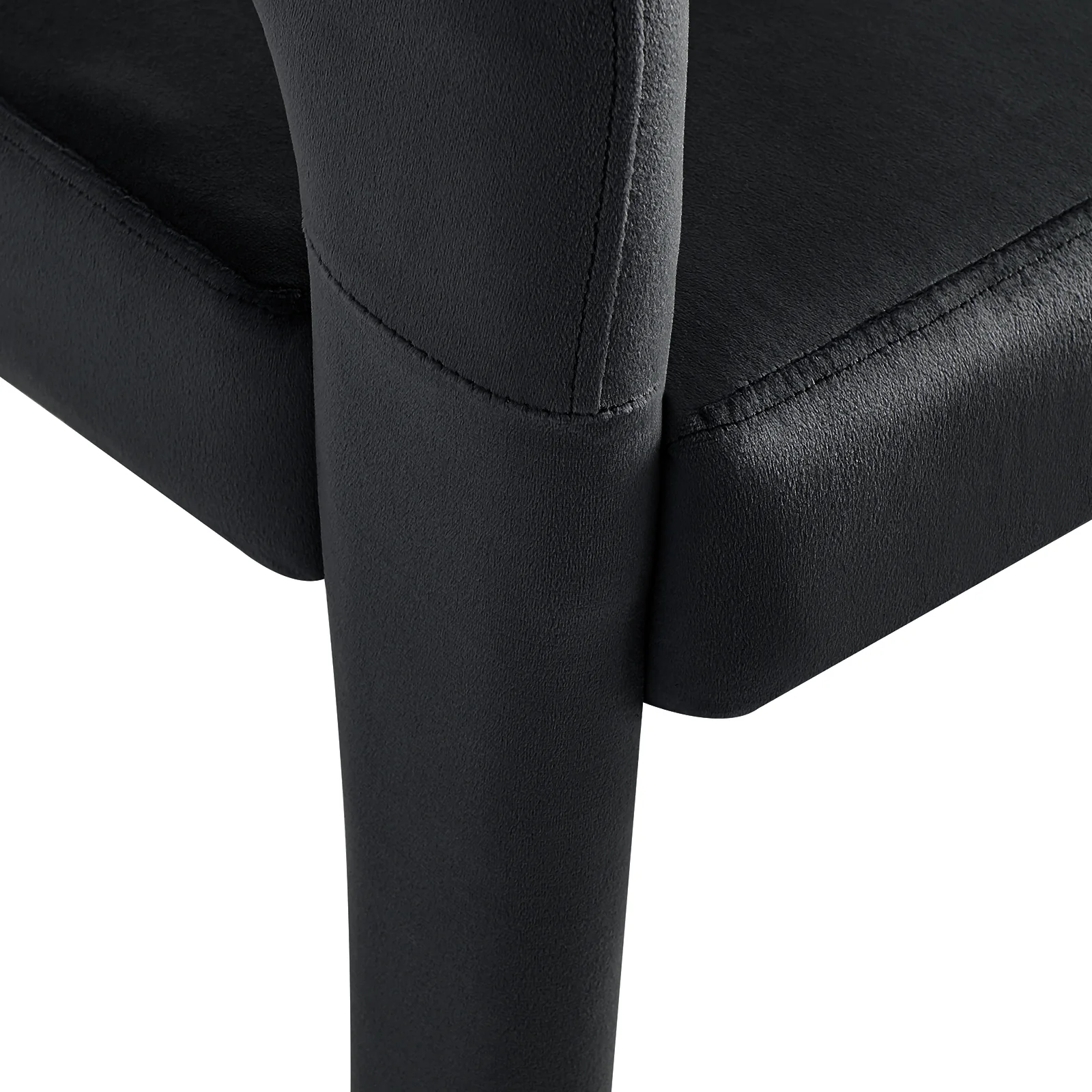 Eisha Velvet Dining Chair Set of 2 in Black - Image 9
