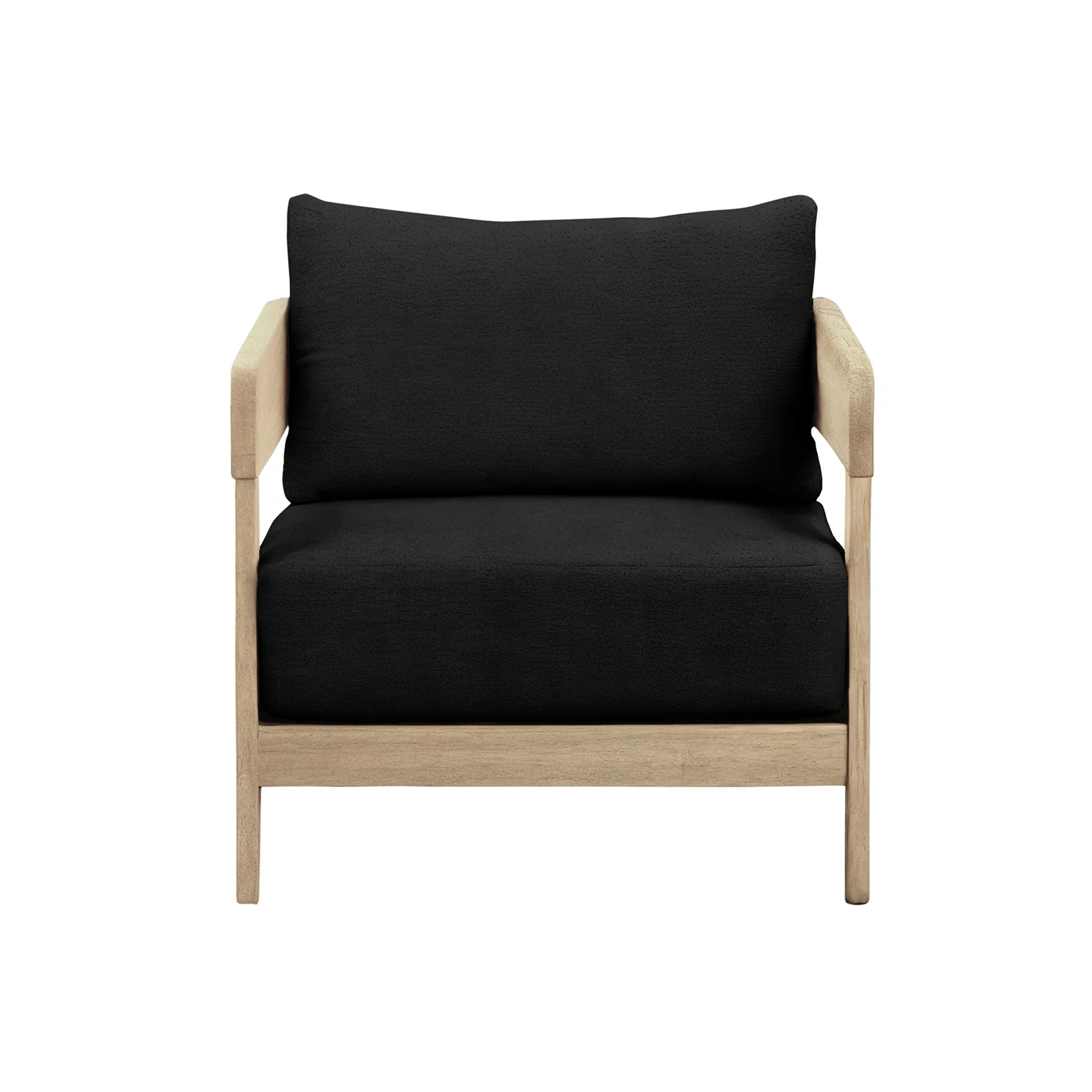 Elani 5 Seater Acacia Hardwood Outdoor Sofa Set in Black - Image 11