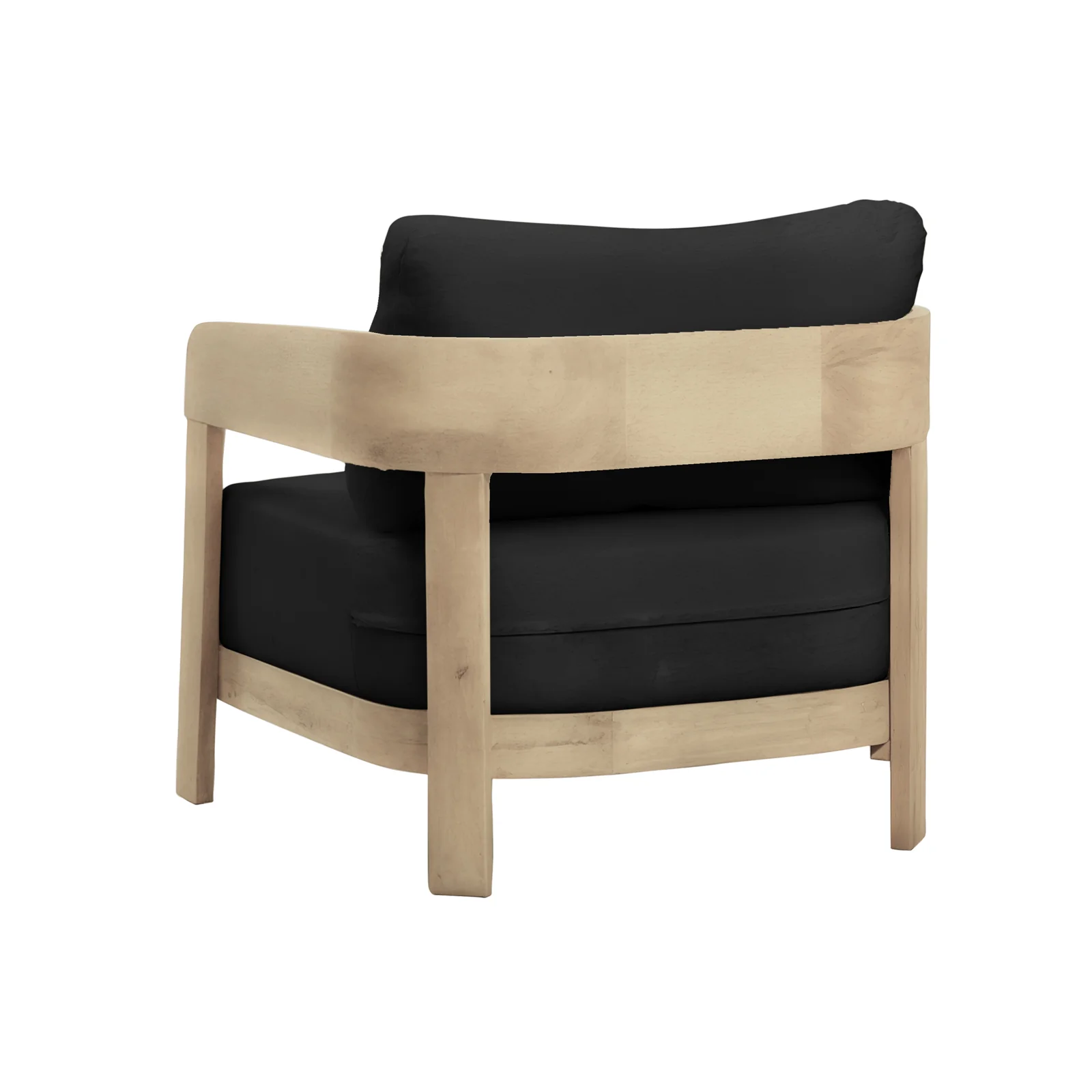 Elani 5 Seater Acacia Hardwood Outdoor Sofa Set in Black - Image 13
