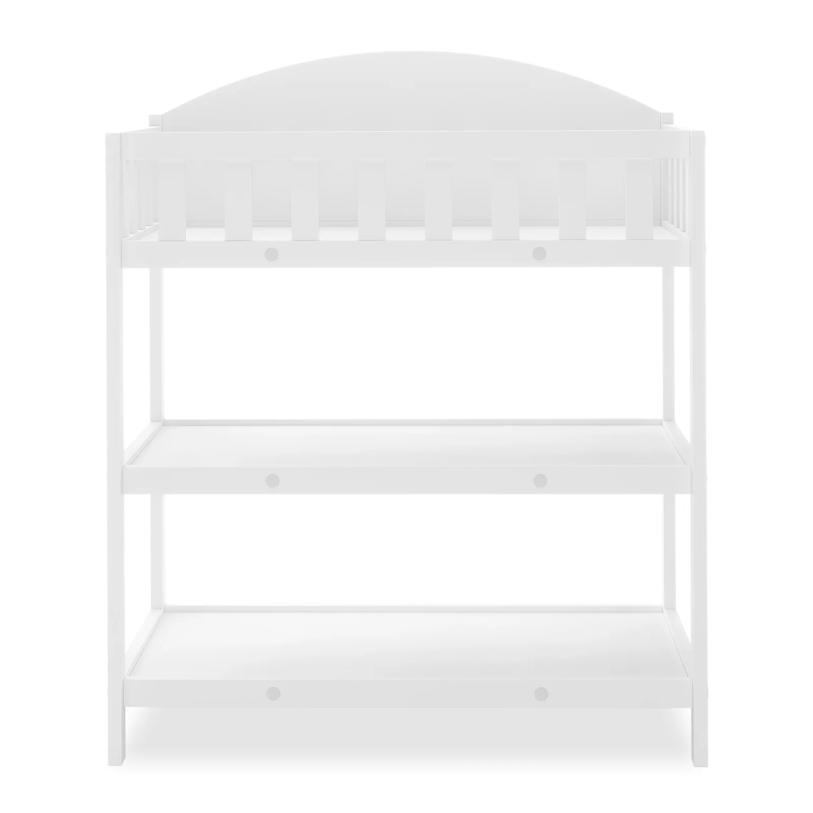 Elisabeth Solid Pine Baby Change Table with Storage in White