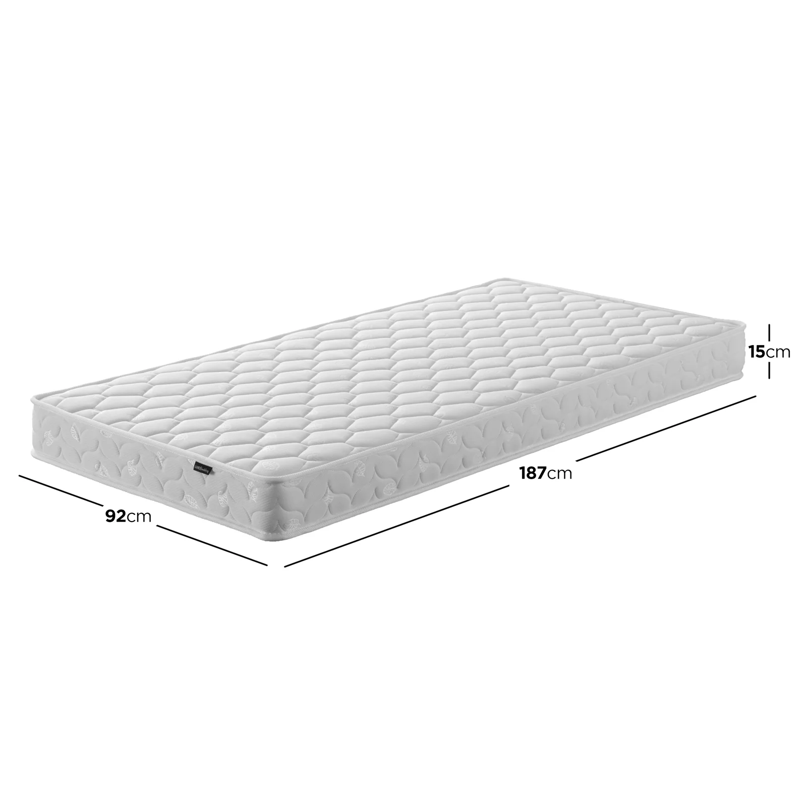 Elisha & Thermis Bunk Bed & Mattress Set in White & Natural - Image 9