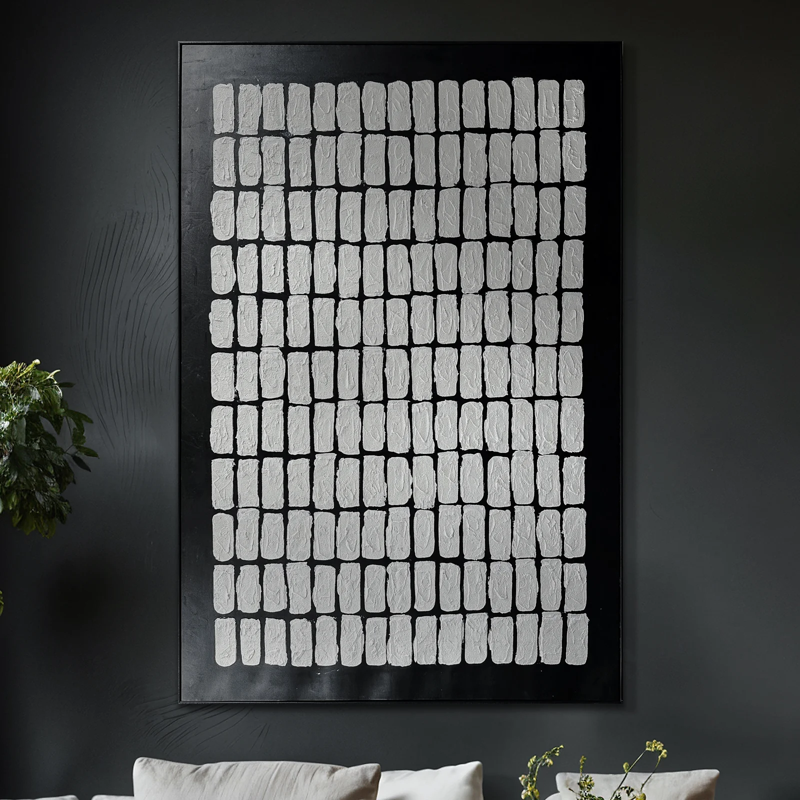 Elodie 100x150cm Framed Textured Canvas 3D Wall Art - Image 2